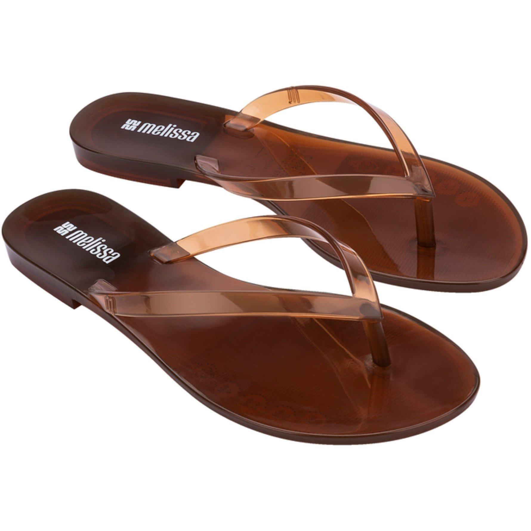 Brown - Melissa - Women's Harmonic Jelly Flip Flops - 4