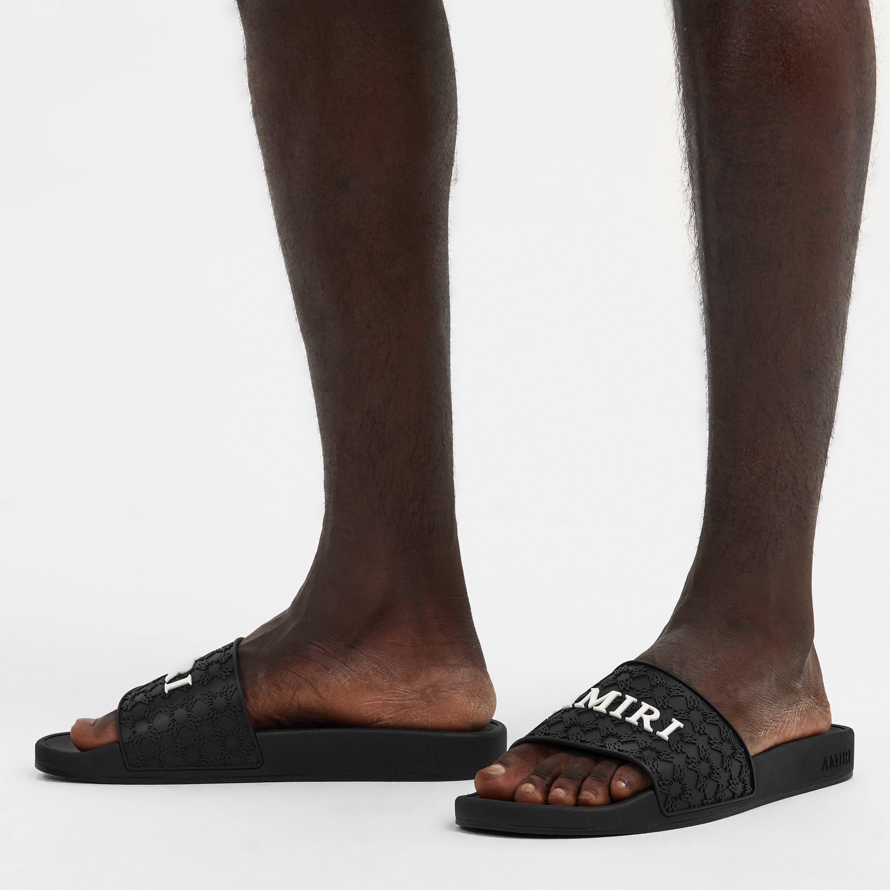 Black - Amiri - Men's Quad Pool Sliders - 3