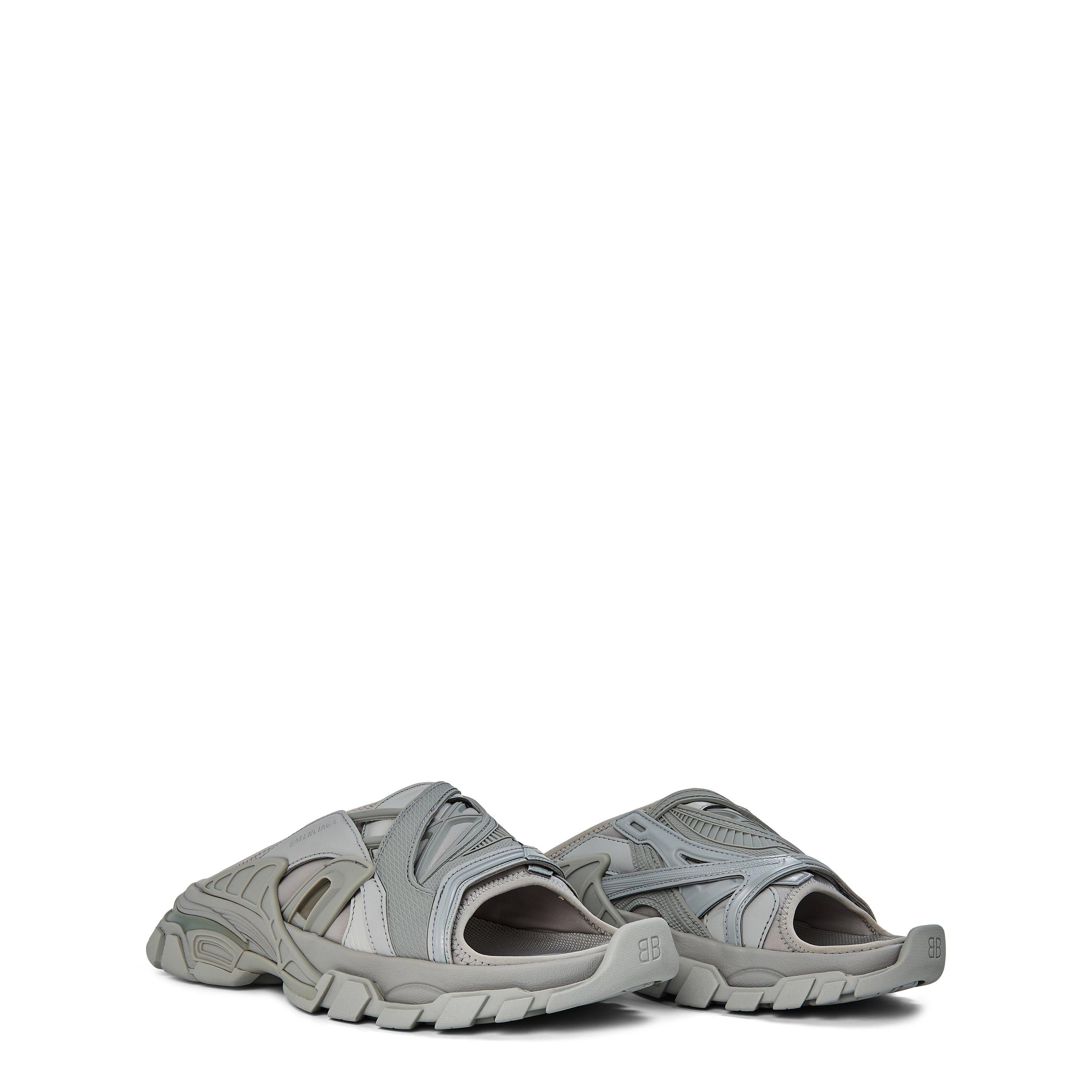 Grey - Balenciaga - Men's Track Slide Flat Sandals - 3