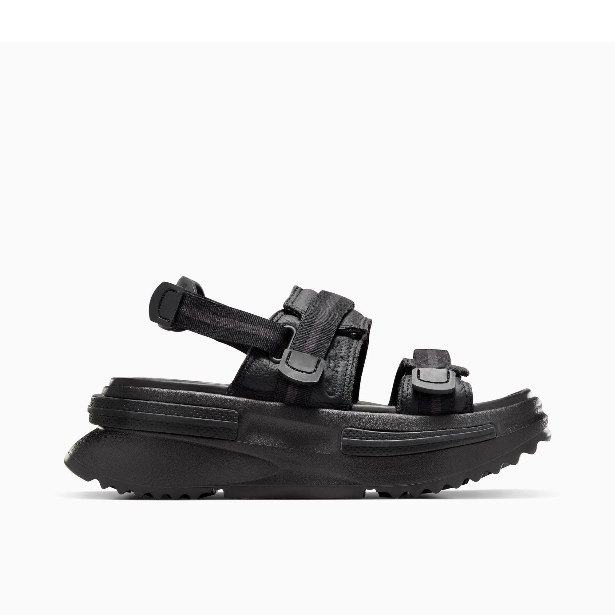 001-Black/Bla - Converse - Unisex Run Star Utility Sports Sandals - 1
