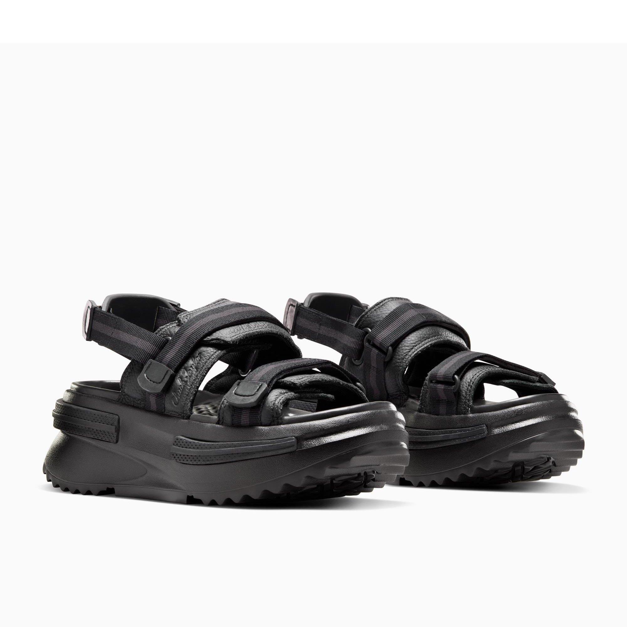 001-Black/Bla - Converse - Unisex Run Star Utility Sports Sandals - 3