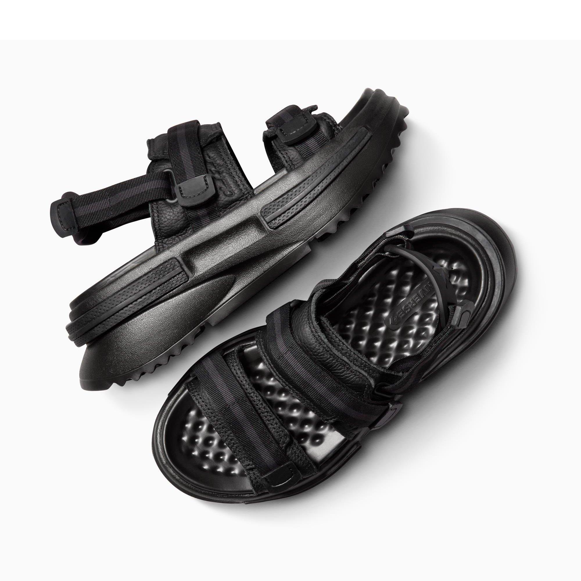 001-Black/Bla - Converse - Unisex Run Star Utility Sports Sandals - 4