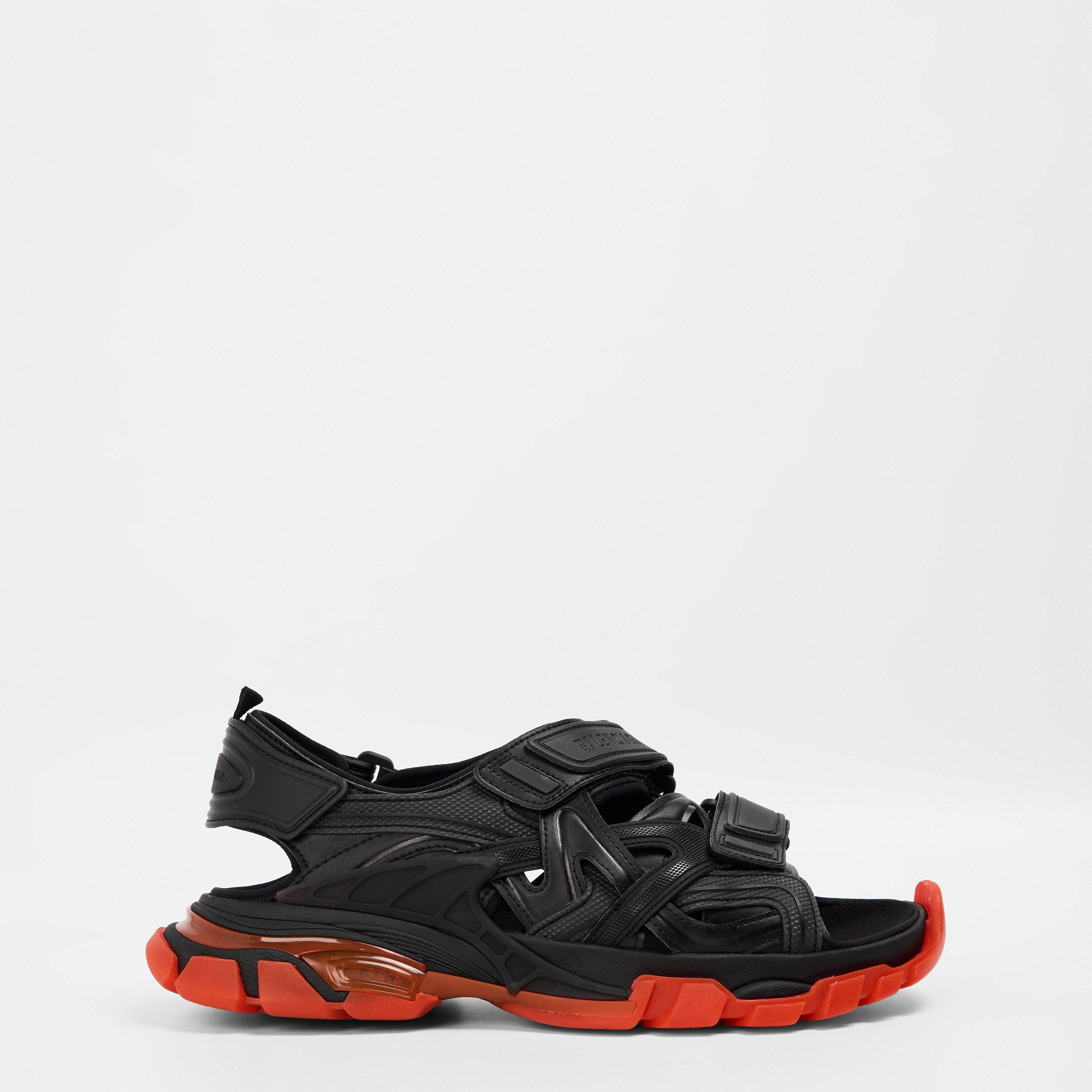 Black/Red - Balenciaga - Track Sandals - 1