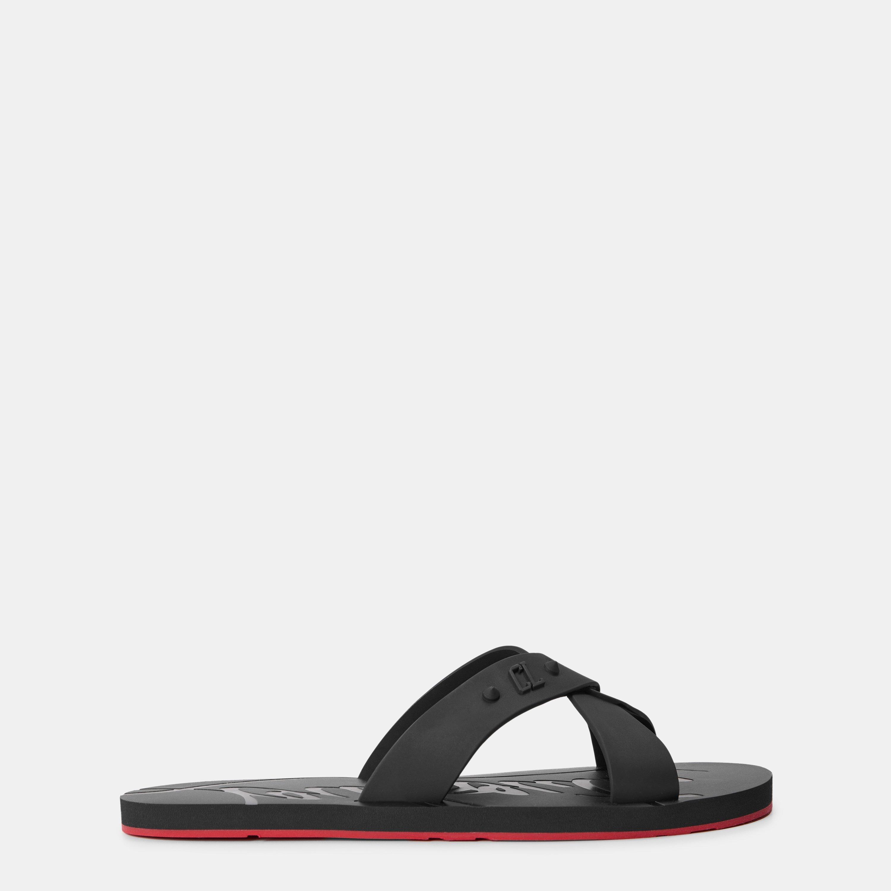 Christian Louboutin Loubi Cross Slides