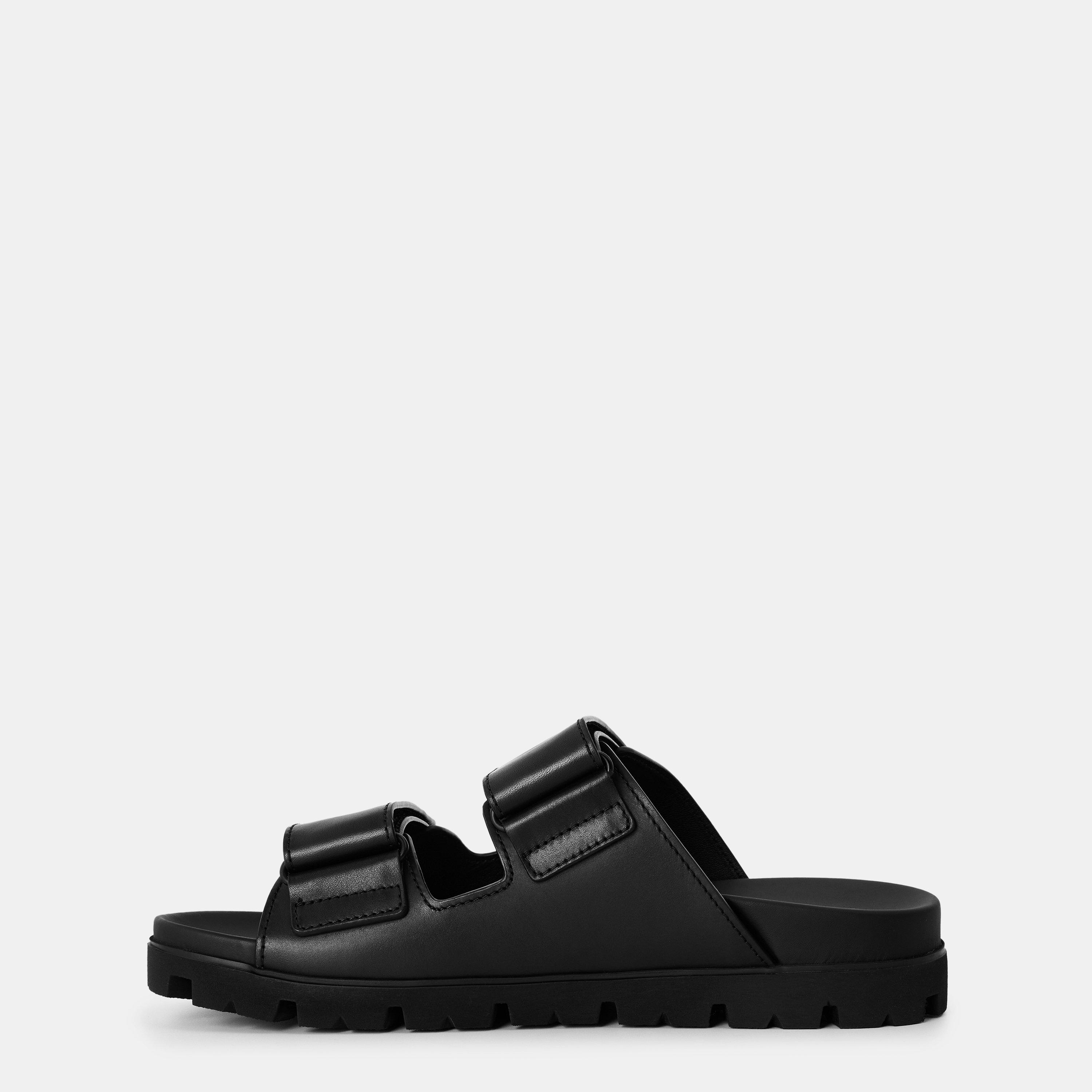 Black - Prada - Men's Flat Sandals - 2