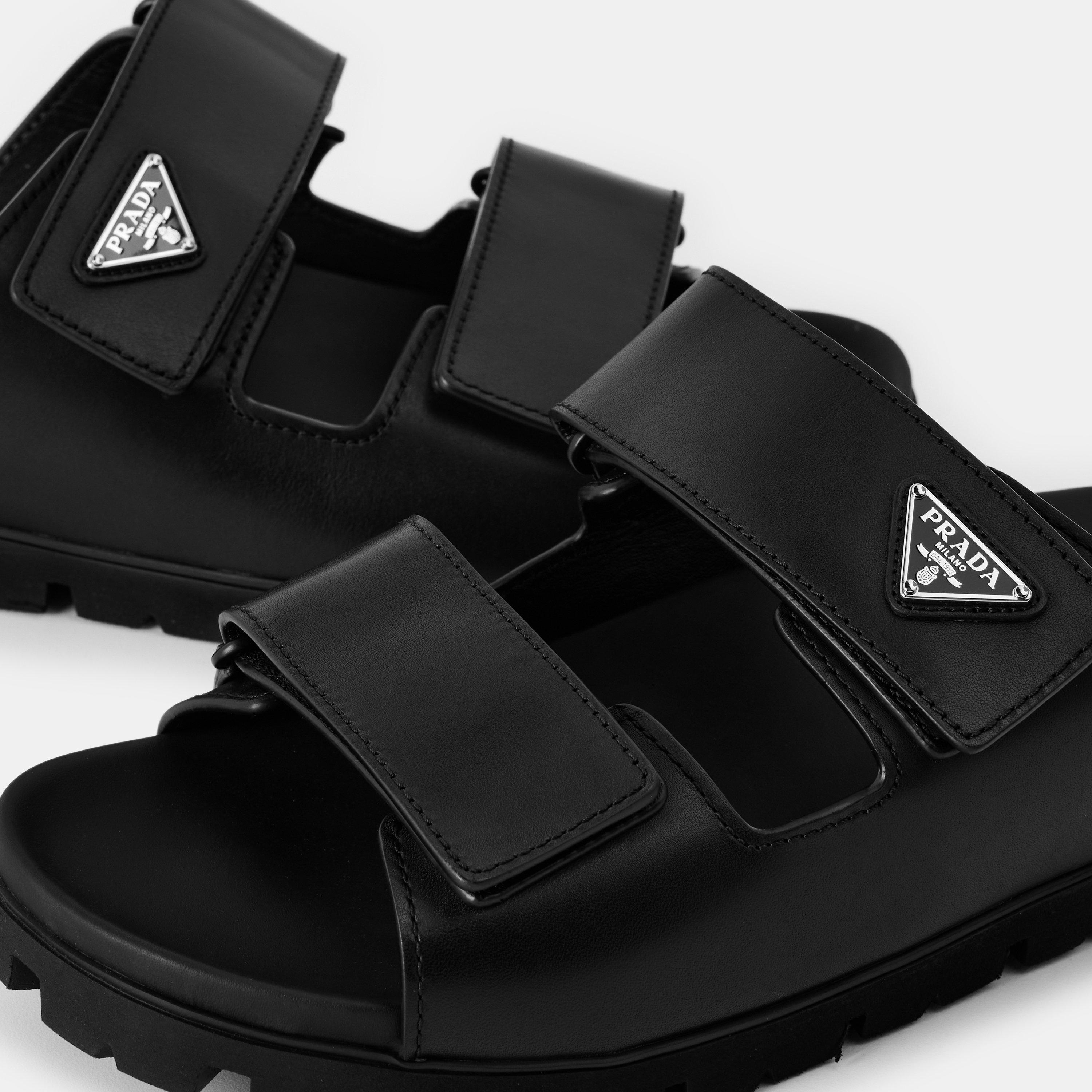 Black - Prada - Men's Flat Sandals - 4
