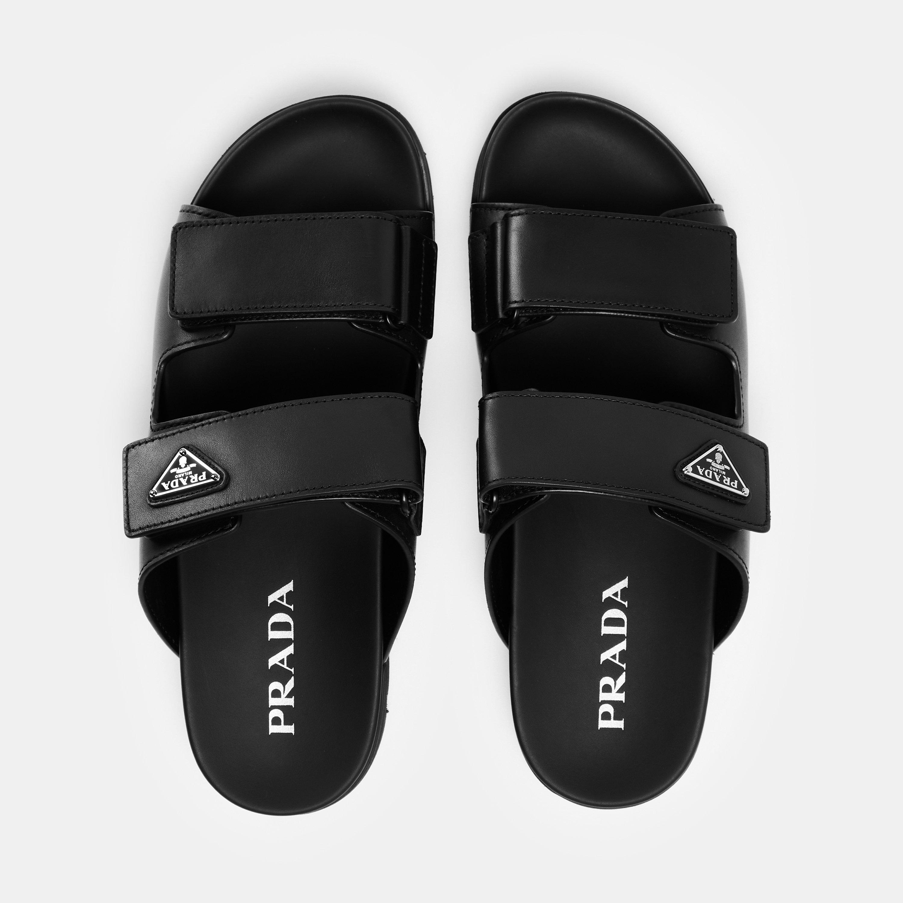 Black - Prada - Men's Flat Sandals - 5