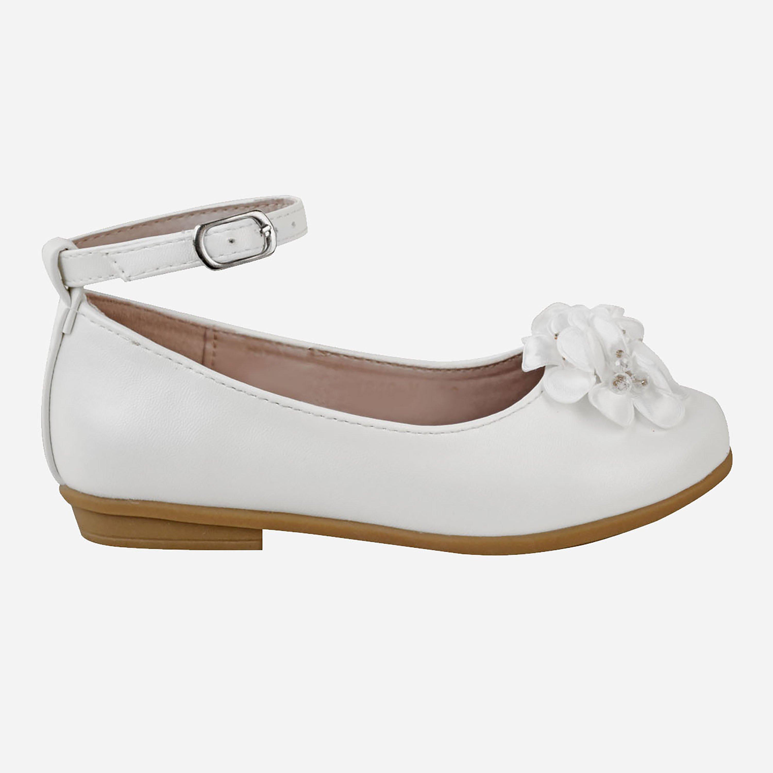 White - Wheres That From - Embroidered Flat Sandal - 2