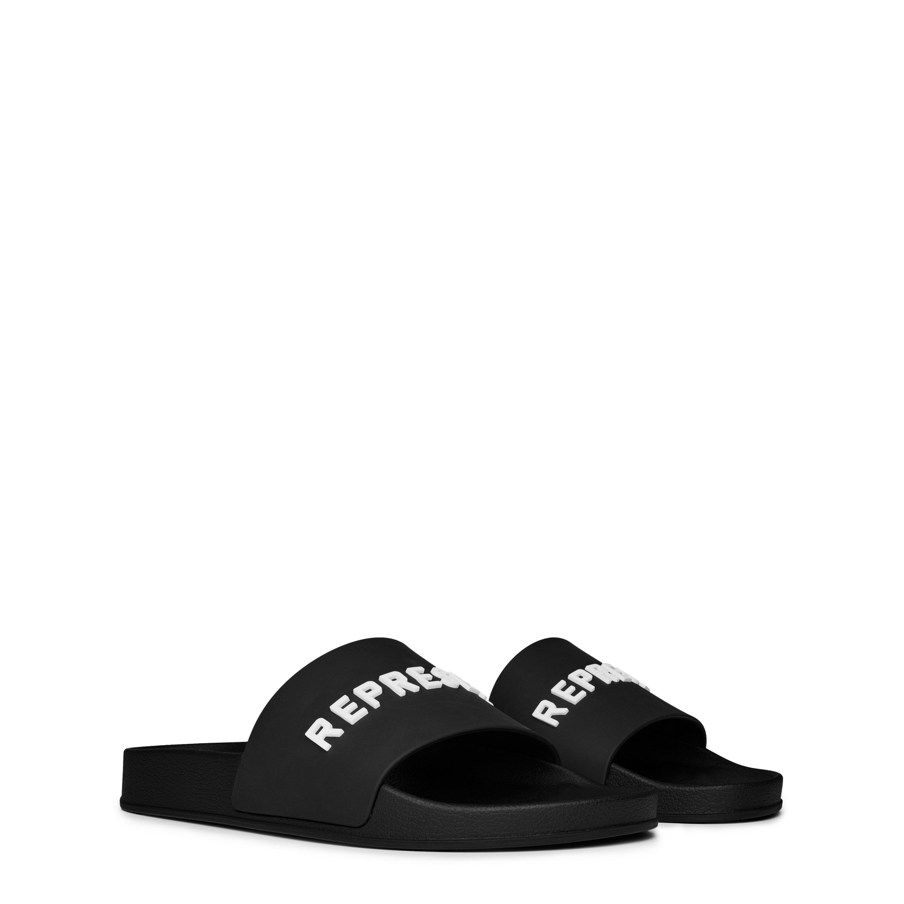 Black - Represent - Men's Owners Club Luxury Aesthetics Sliders Sandals - 4