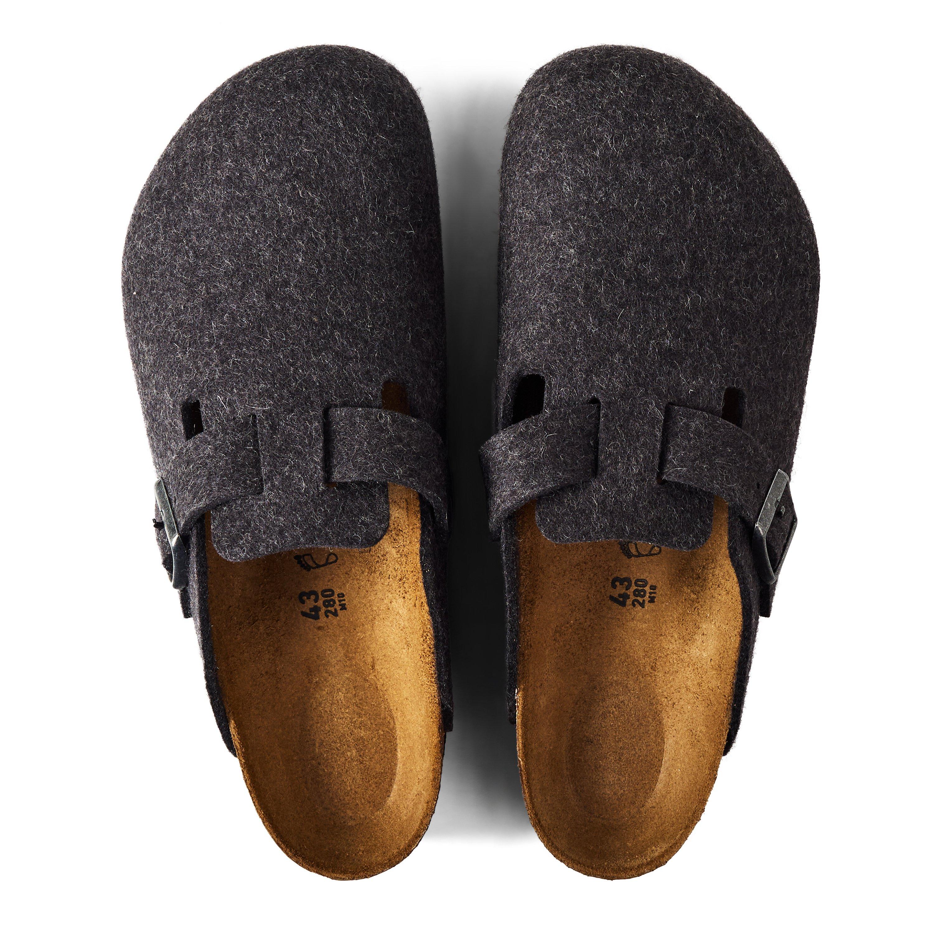 Anthracite - Birkenstock - Bstk Boston Felt Sn64 - 4