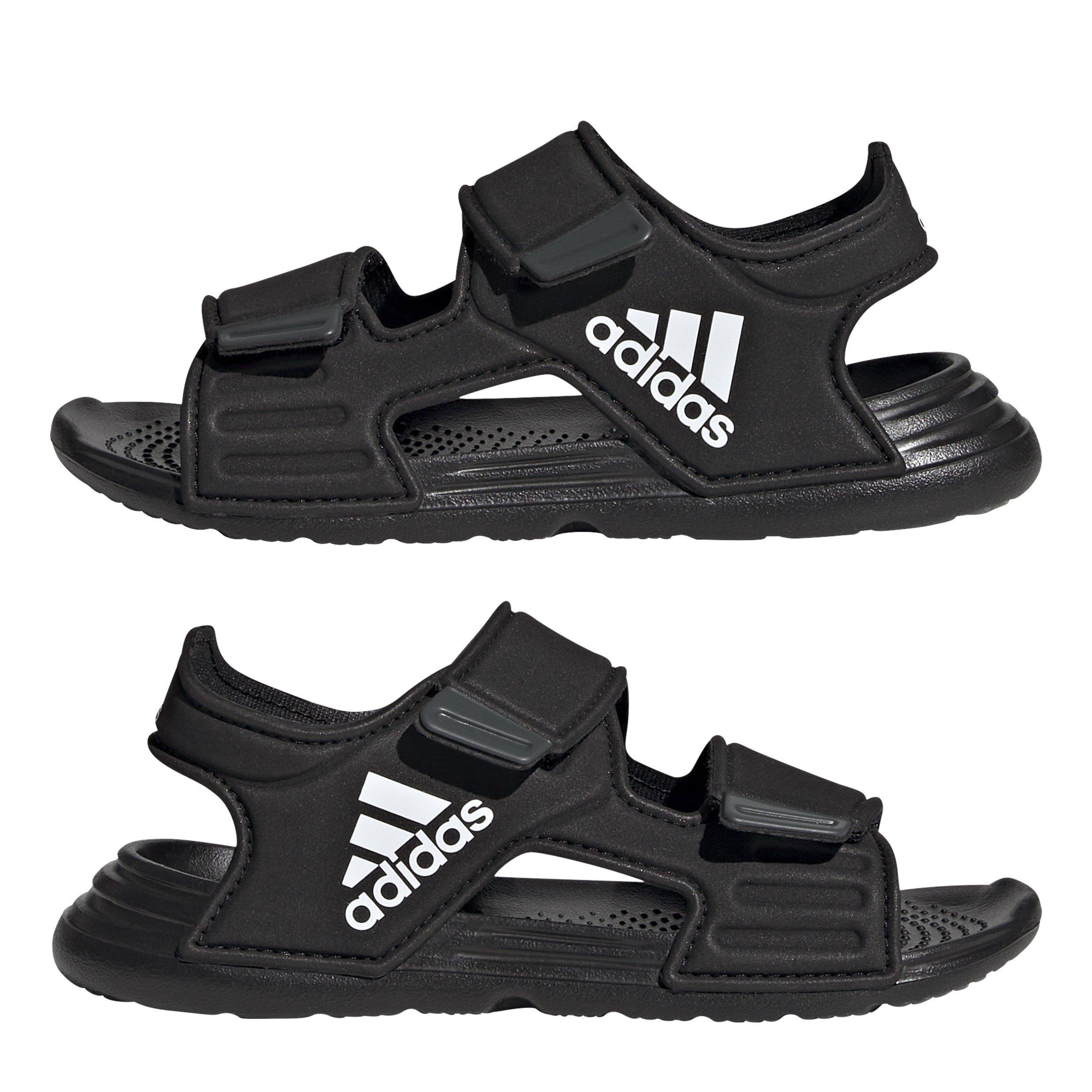 Blk/Wht/Grau - adidas - Altaswim Sandals Kids Sports Unisex - 9