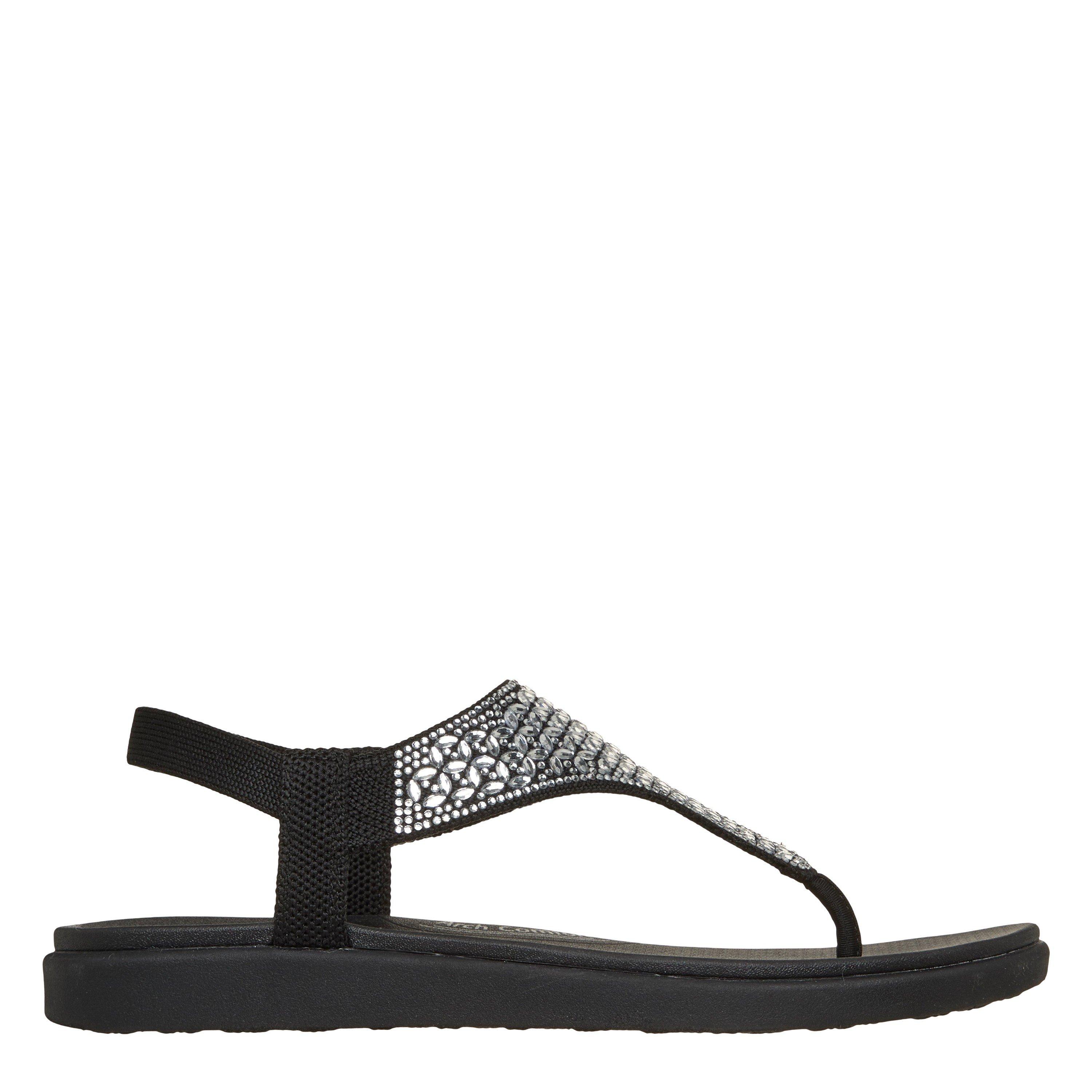 Schwarz - Skechers - Women's Med Luxe ME Flat Sandals - 1