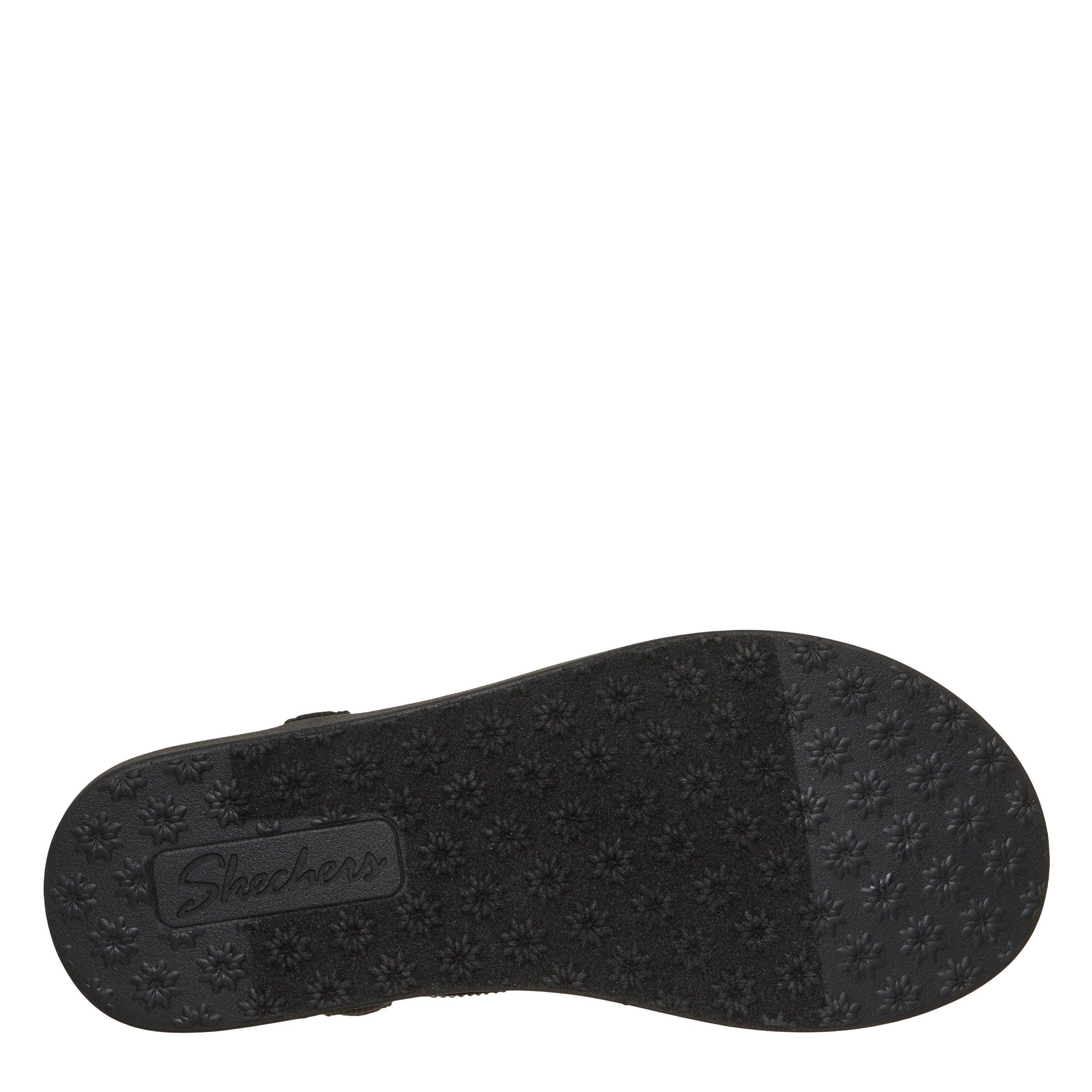 Schwarz - Skechers - Women's Med Luxe ME Flat Sandals - 6