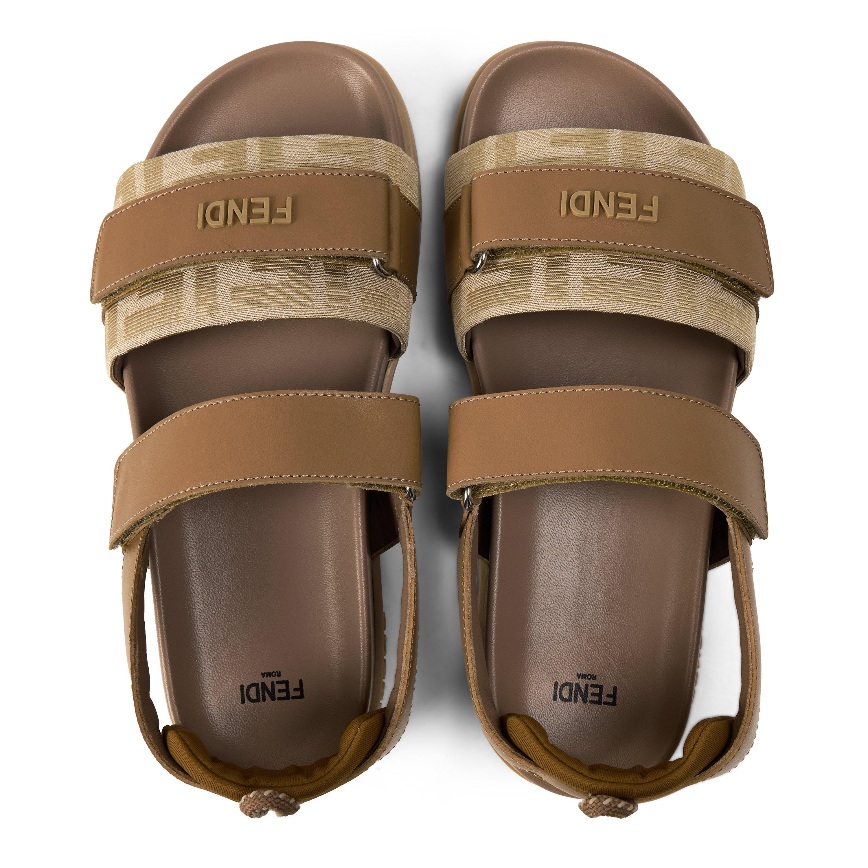 Beige F1V9N - Fendi - Kids' Flat Sandals - 4