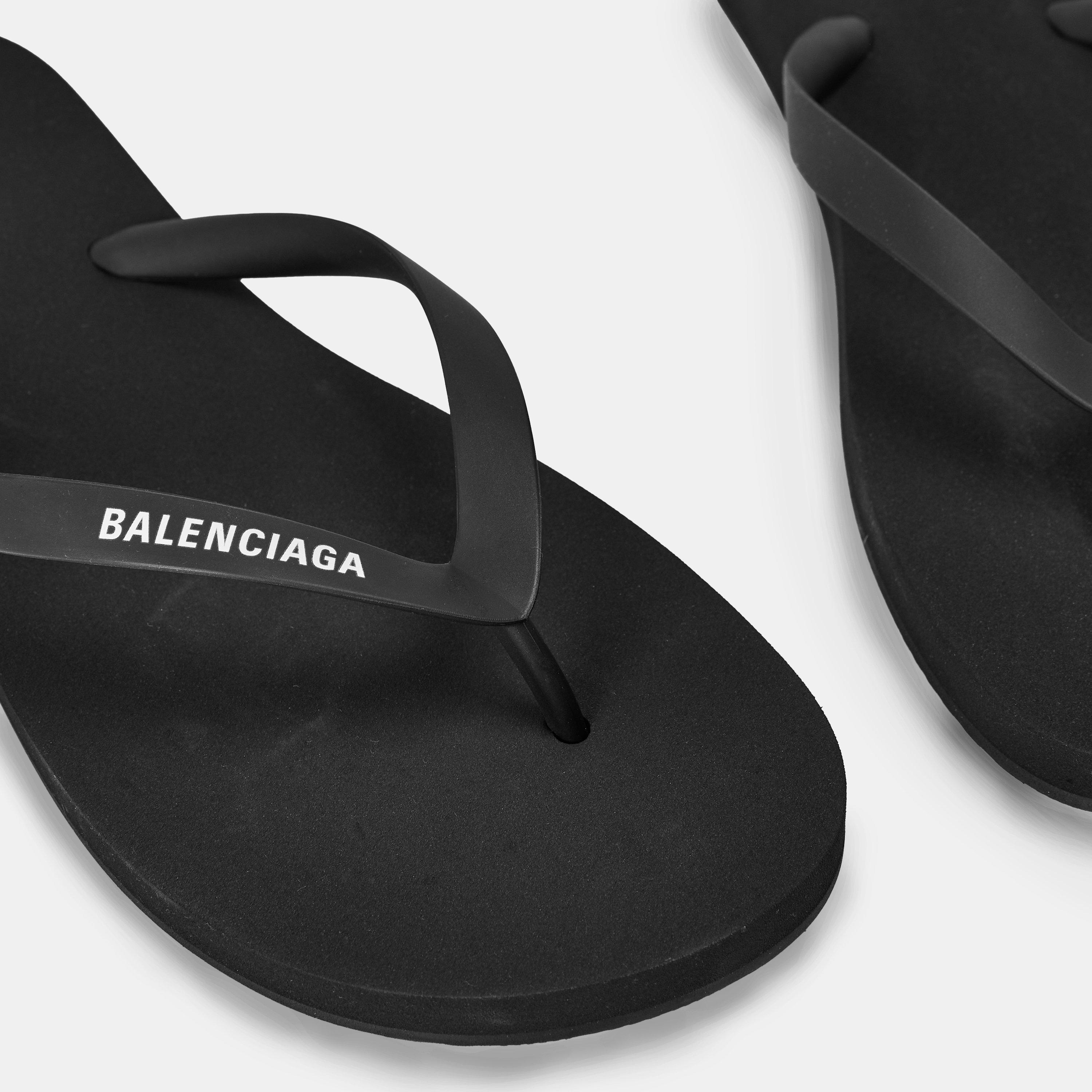 Black/White - Balenciaga - Women's Flip Flops - 4