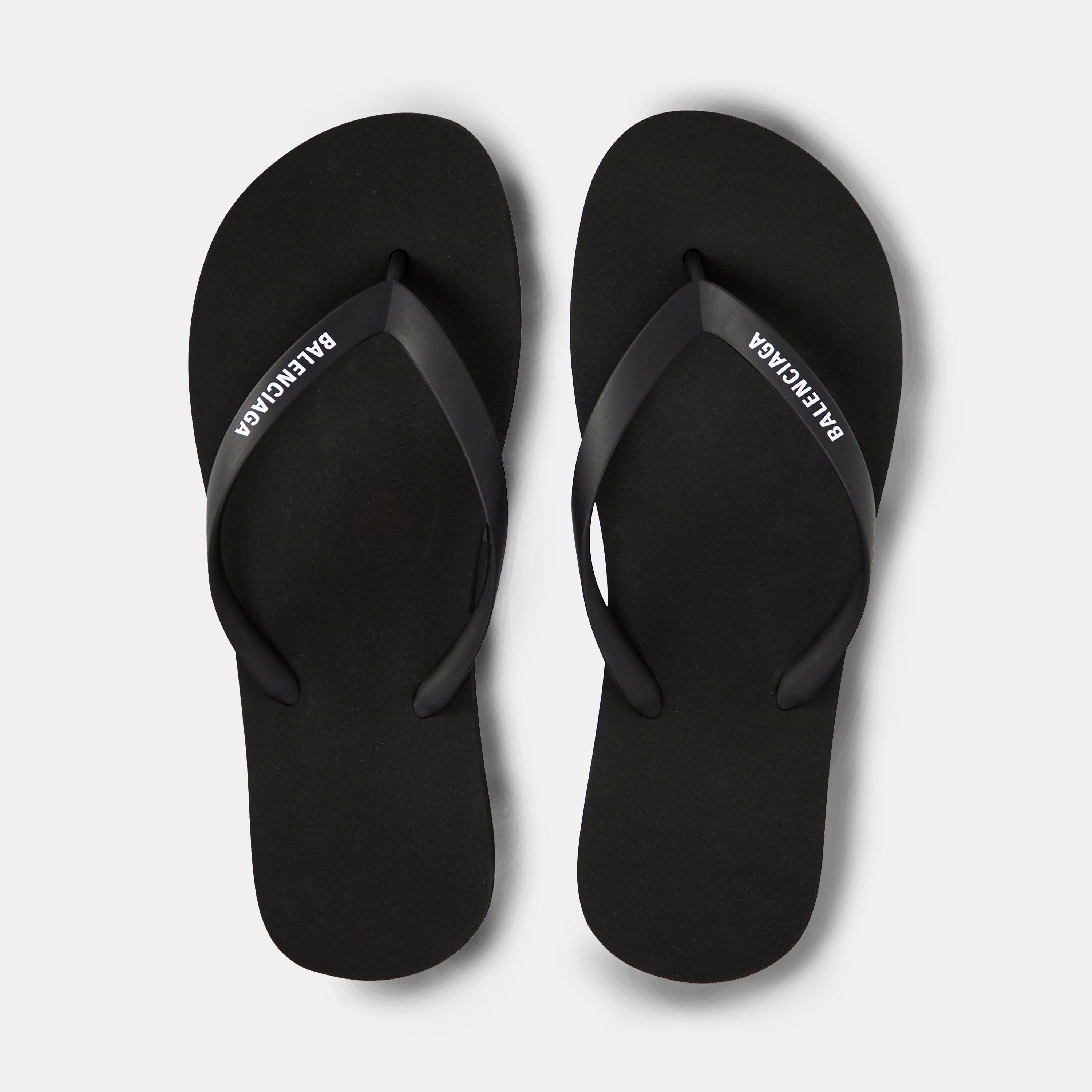 Black/White - Balenciaga - Women's Flip Flops - 5