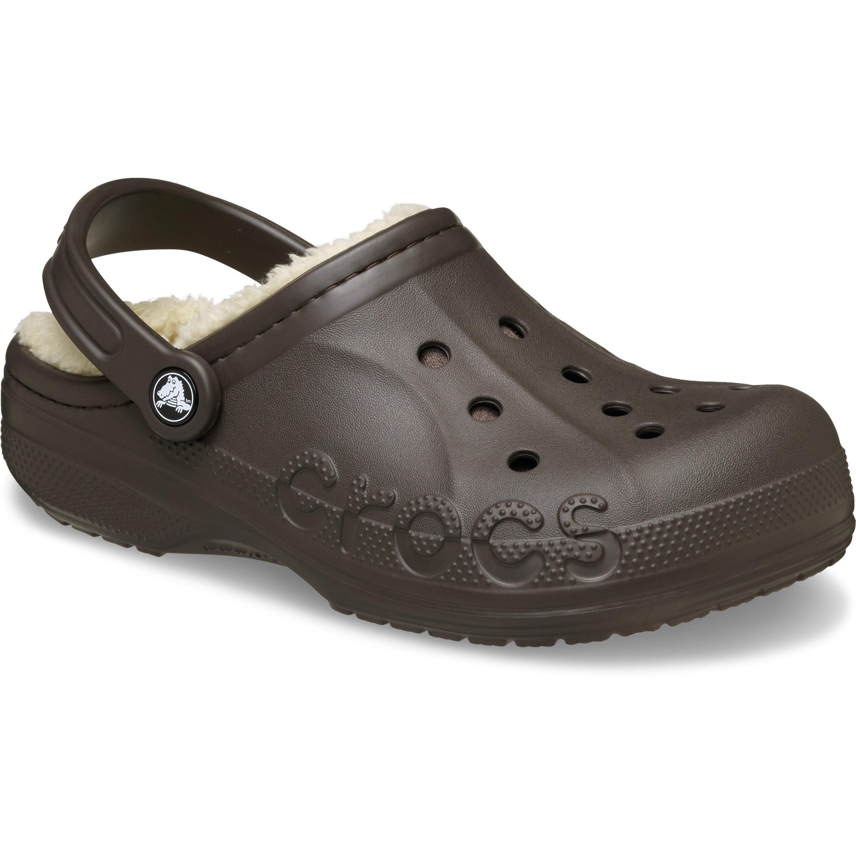 Espresso - Crocs - Baya Lined Mule Slippers - 5
