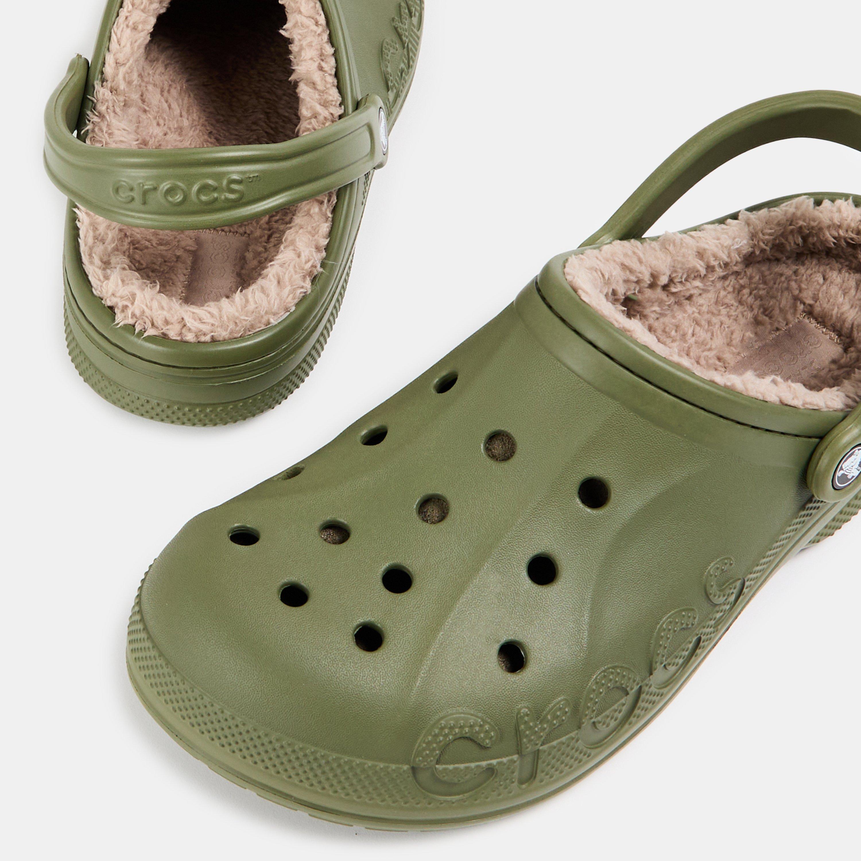 Armee-Grün - Crocs - Men's Baya Lined Mule Slippers - 3