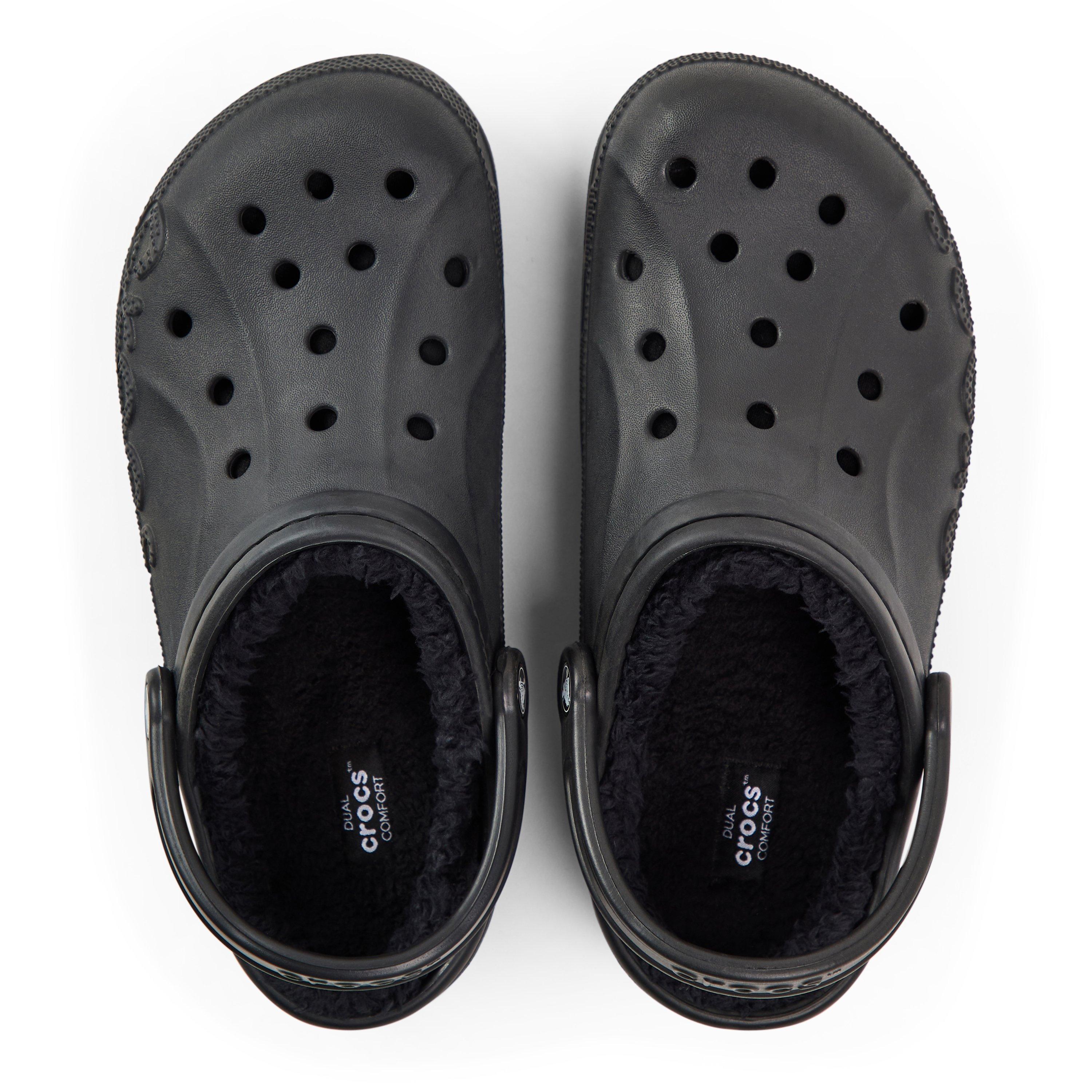 Black - Crocs - Men's Baya Lined Mule Slippers - 4