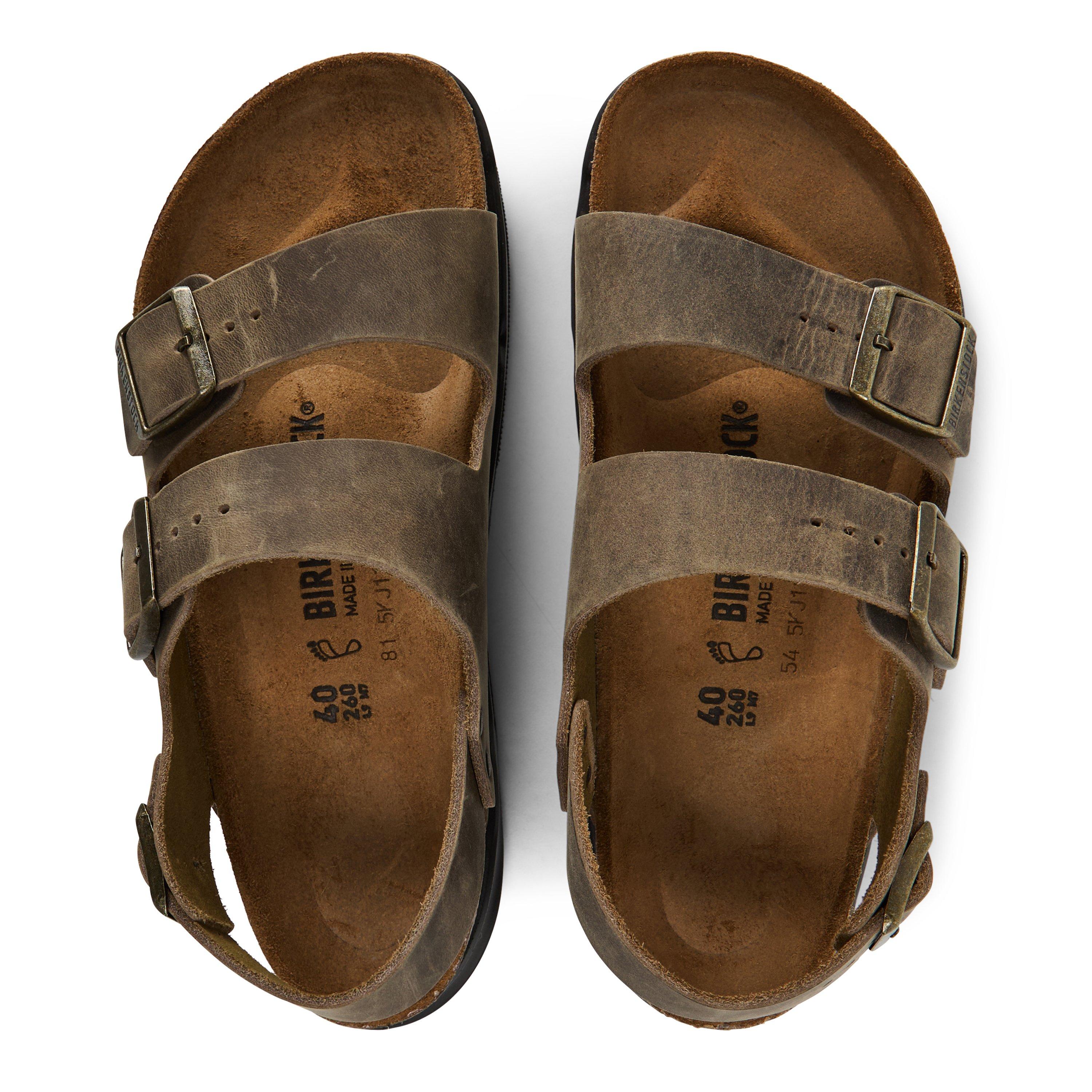 Faded Khaki - Birkenstock - Bstk Milano Lth/Oil Sn63 - 4