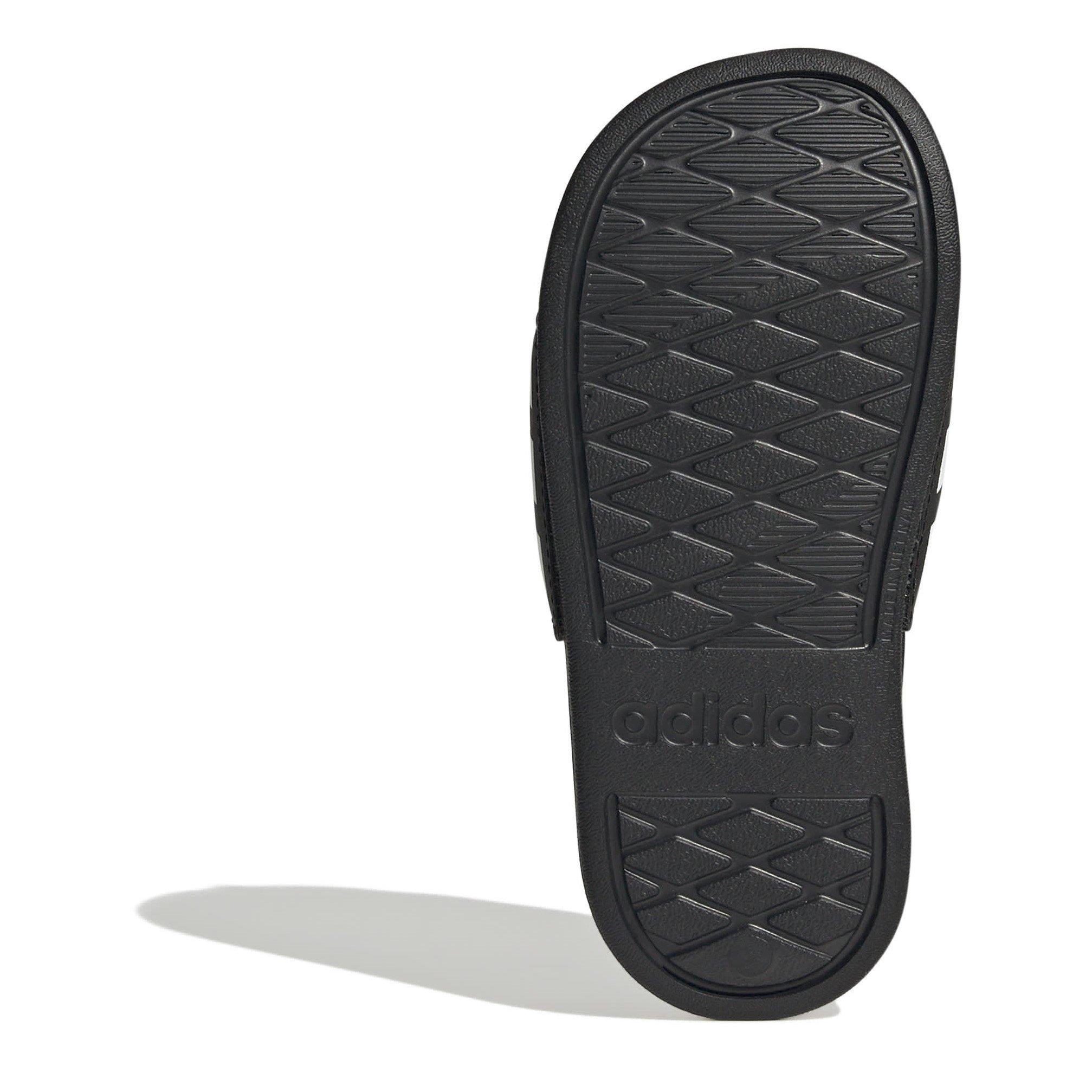 Black/Wht/Blk - adidas - Adilette Estrap Kids Slides - 6