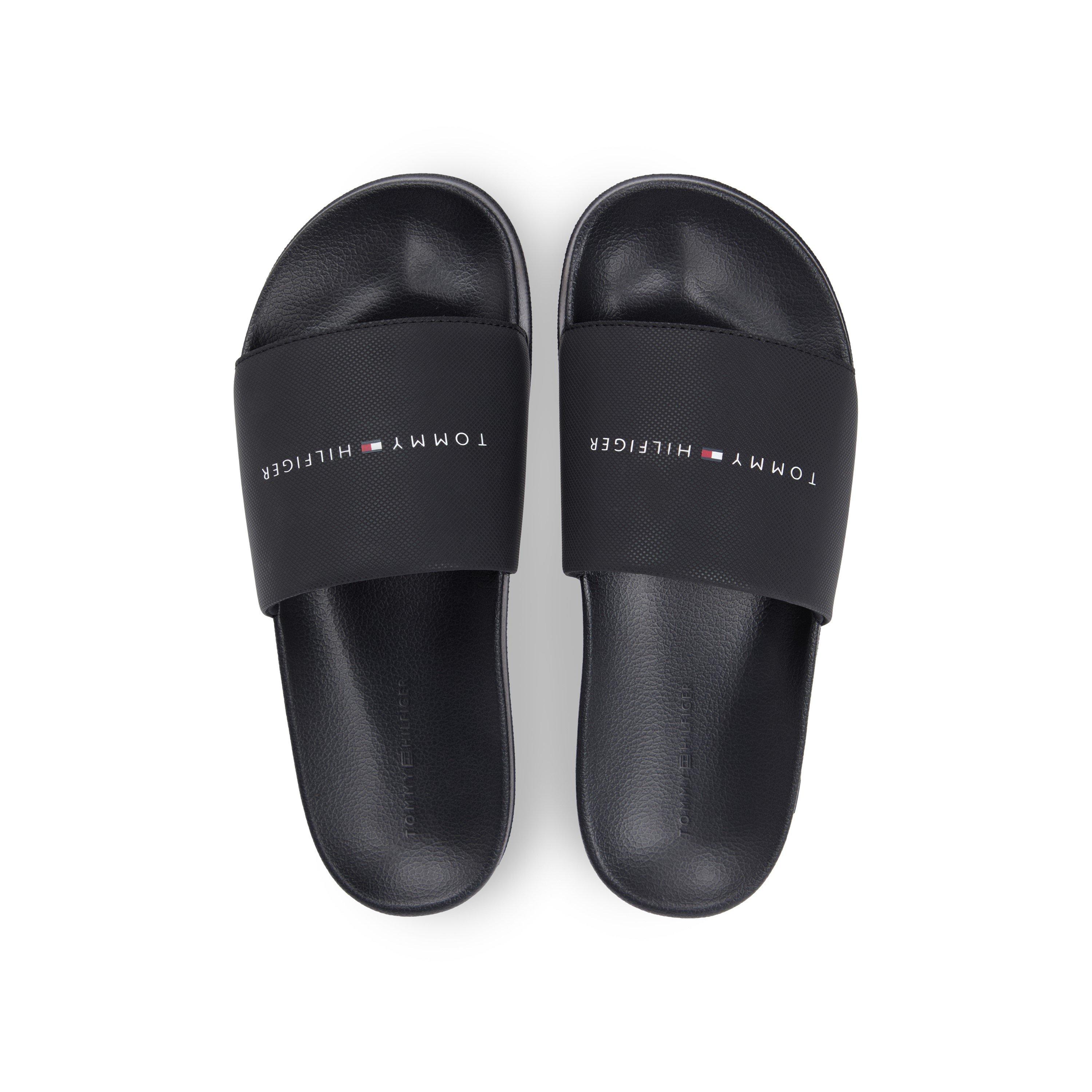 Black - Tommy Hilfiger - Men's Pool Sliders - 2