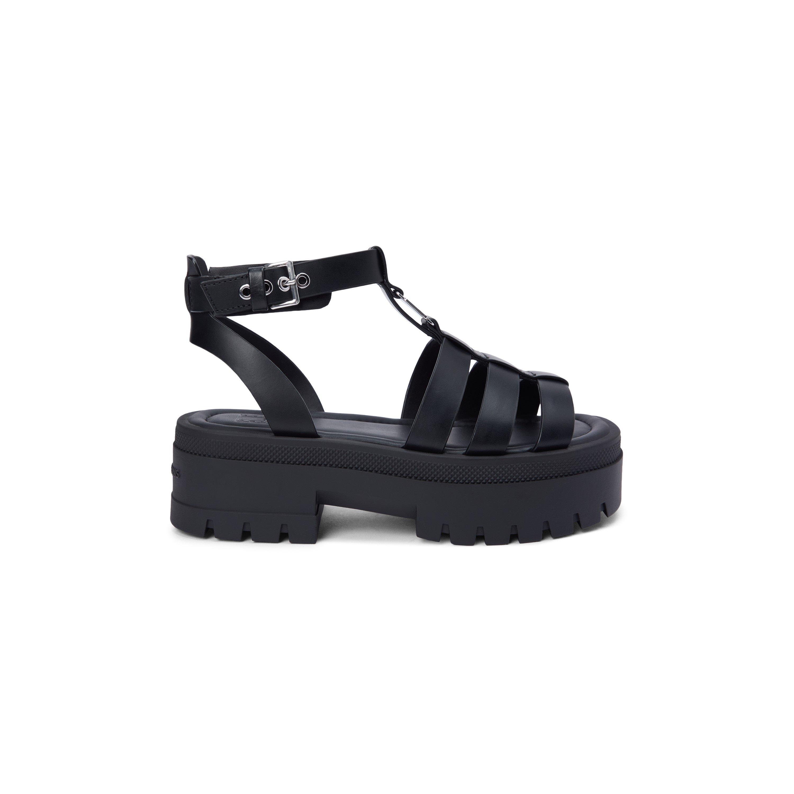 Black - Tommy Jeans - Women's Fisherman Flat Sandal - 1