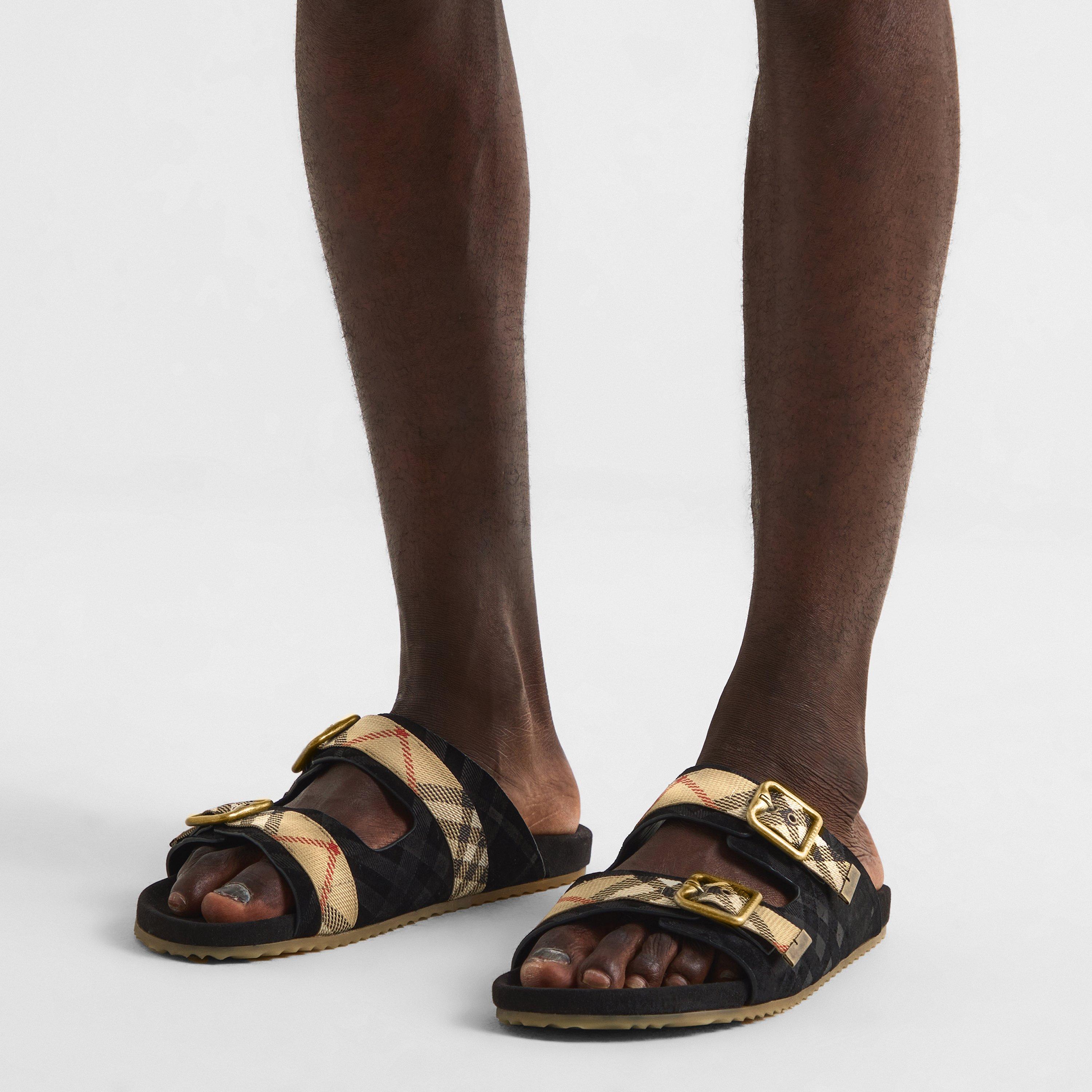 Blalck - Burberry - Men's Burb Urchin Flat Sandals - 3