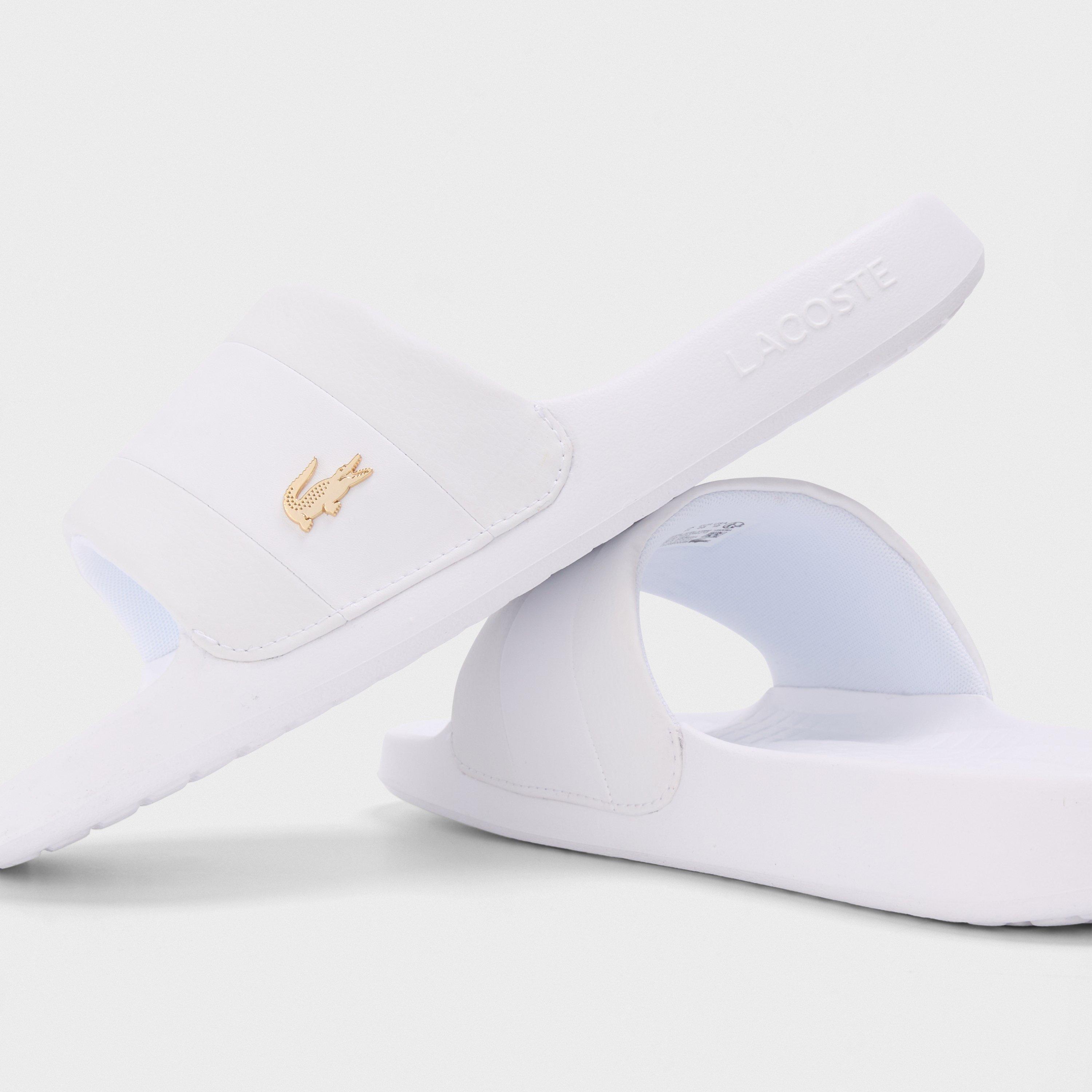 Blanc/Blanc/Or - Lacoste - Serve Metal Slides - 3