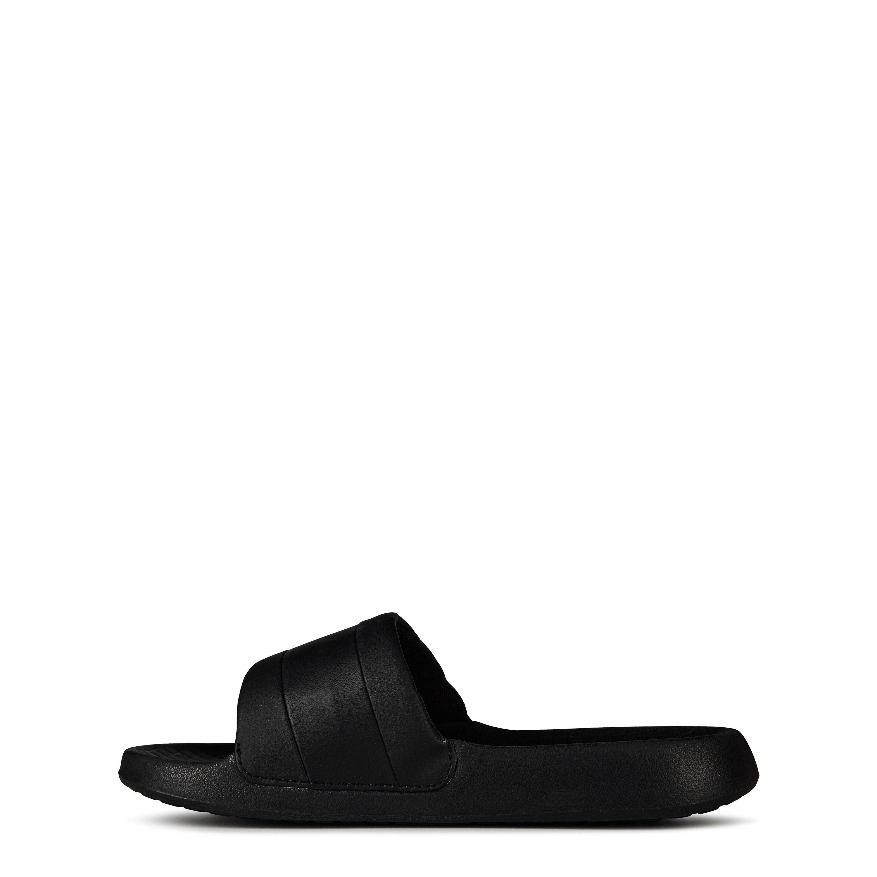 Blk/Blk/Gold - Lacoste - Serve Metal Slides - 2