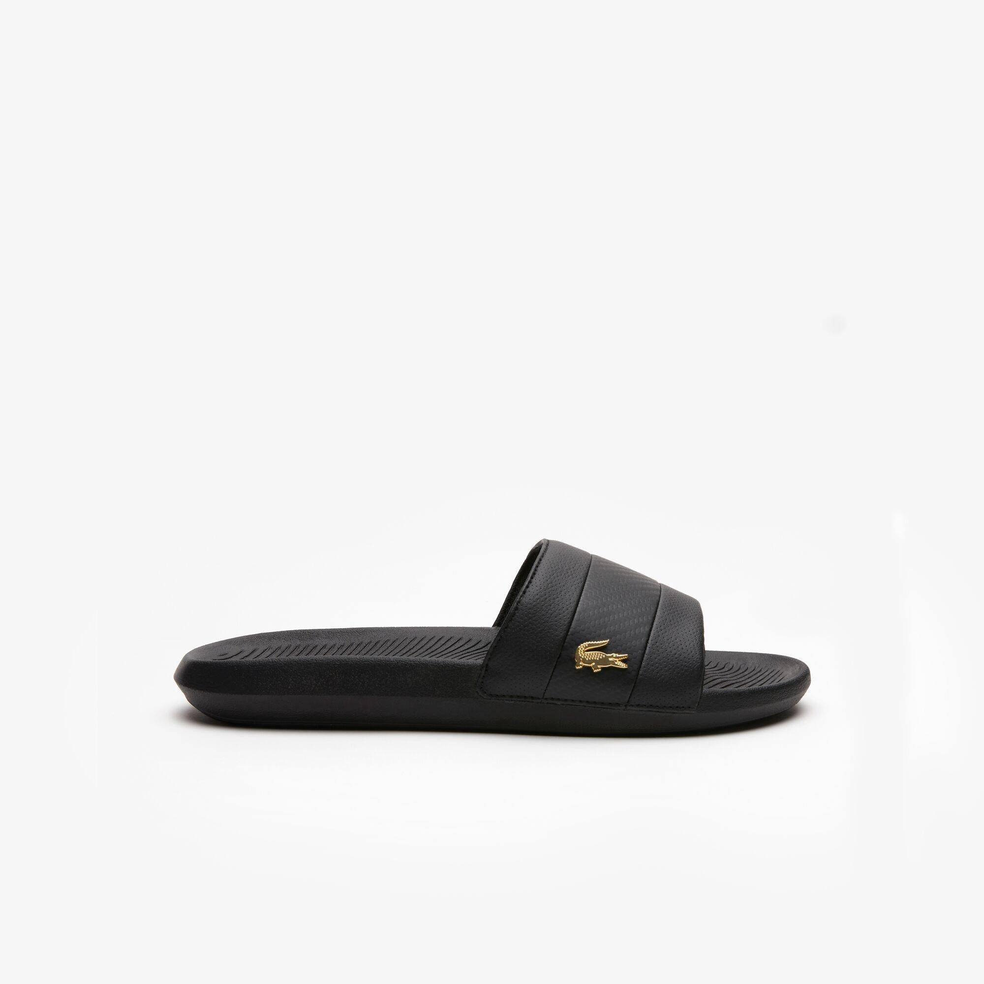 Lacoste Men's Serve Metal Slides - Blk/Blk 02H - 9 (43)