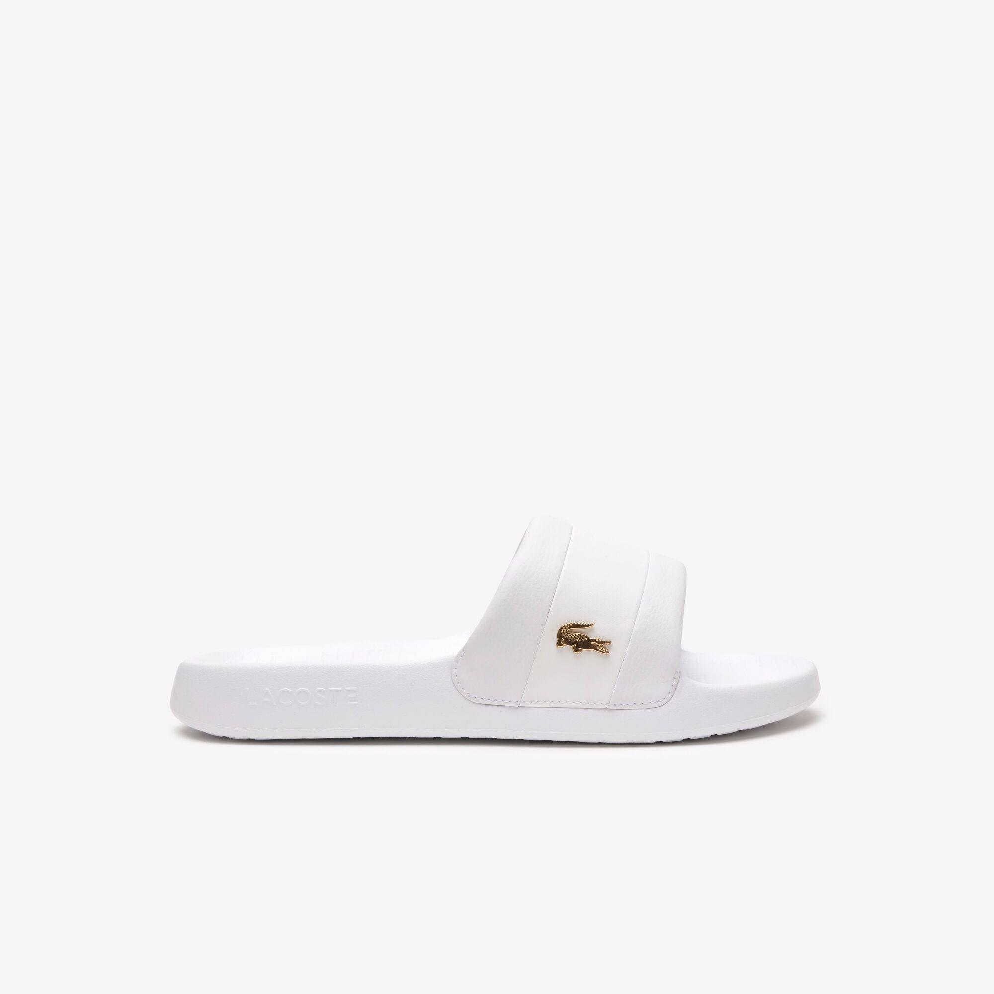 Lacoste Serve Metal Slides - Wht/Wht 21G - Size 11 (45)