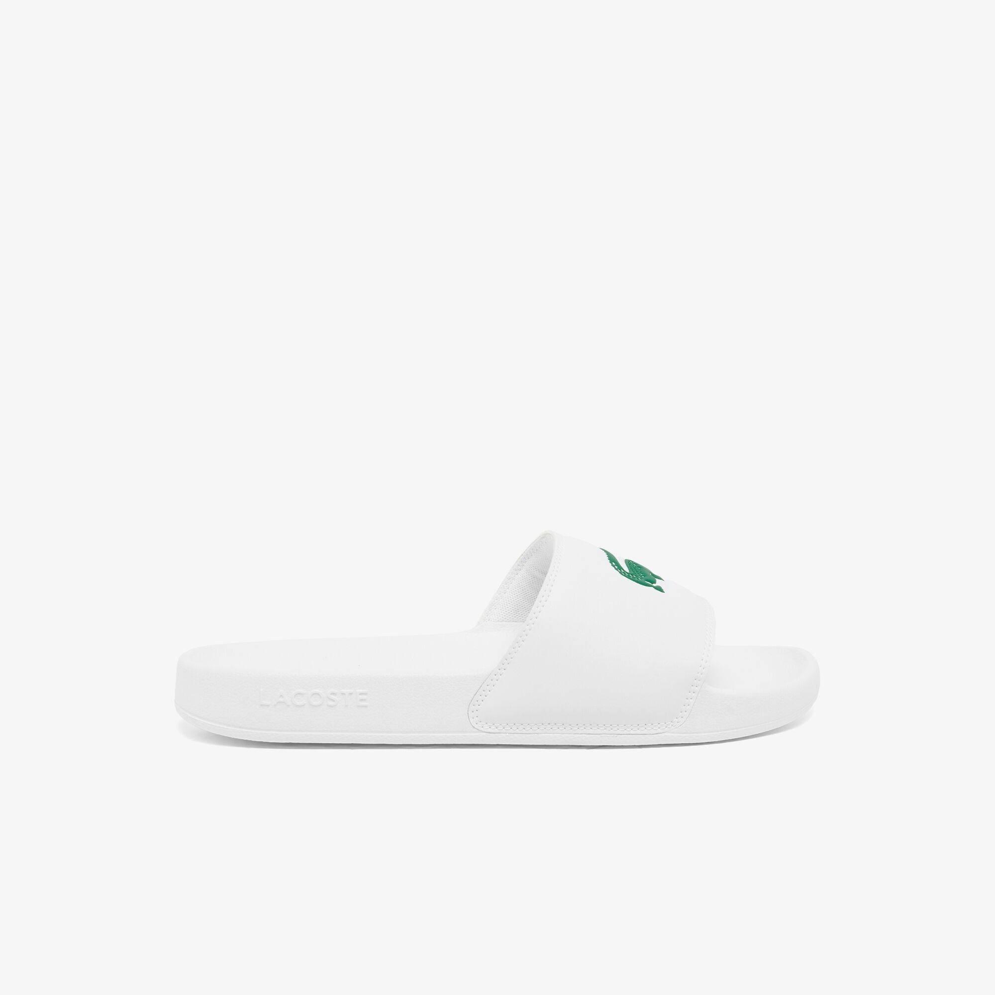 Blanco/Verde - Lacoste - Mens Serve Pool Slides - 2