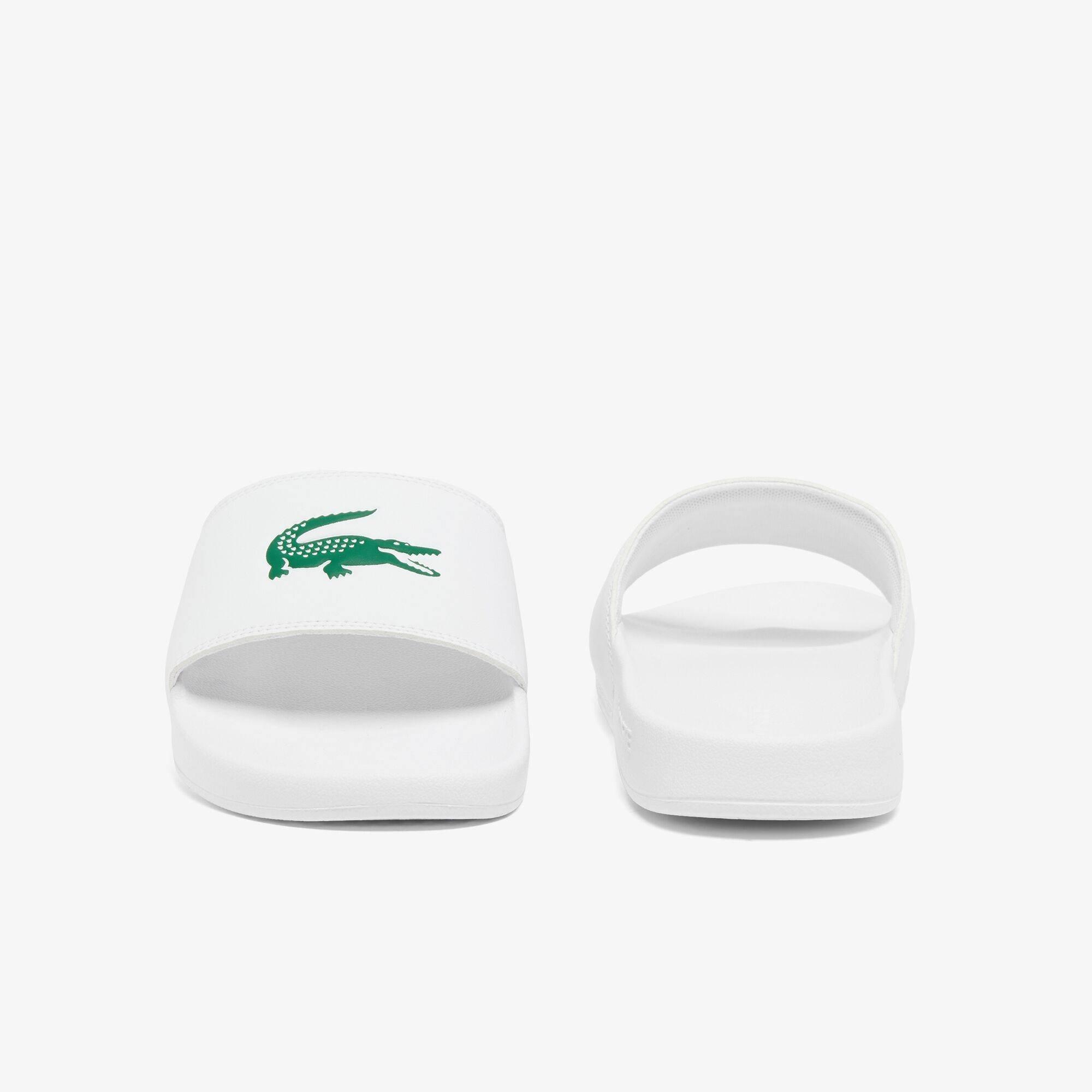 Blanco/Verde - Lacoste - Mens Serve Pool Slides - 3