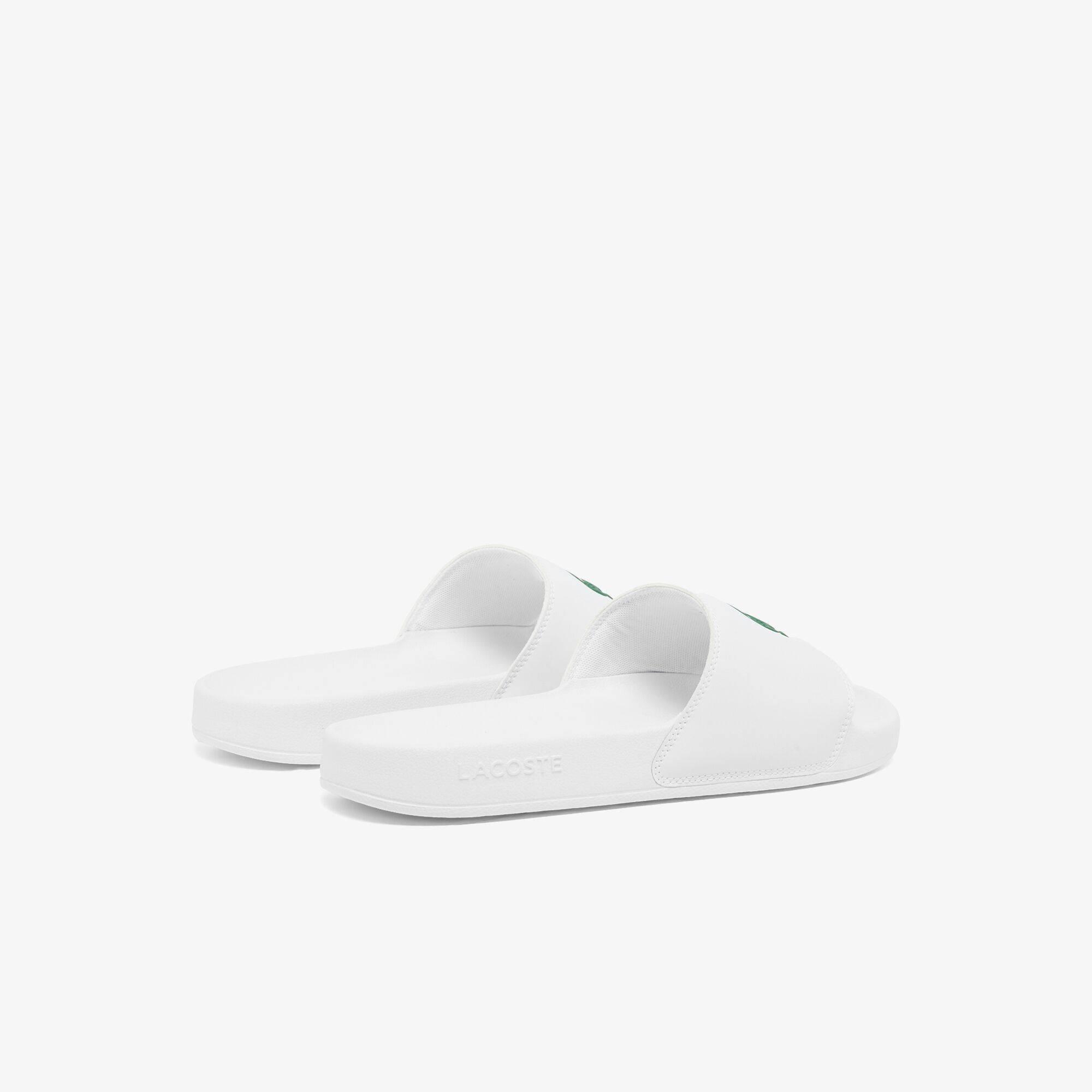 Blanco/Verde - Lacoste - Mens Serve Pool Slides - 4