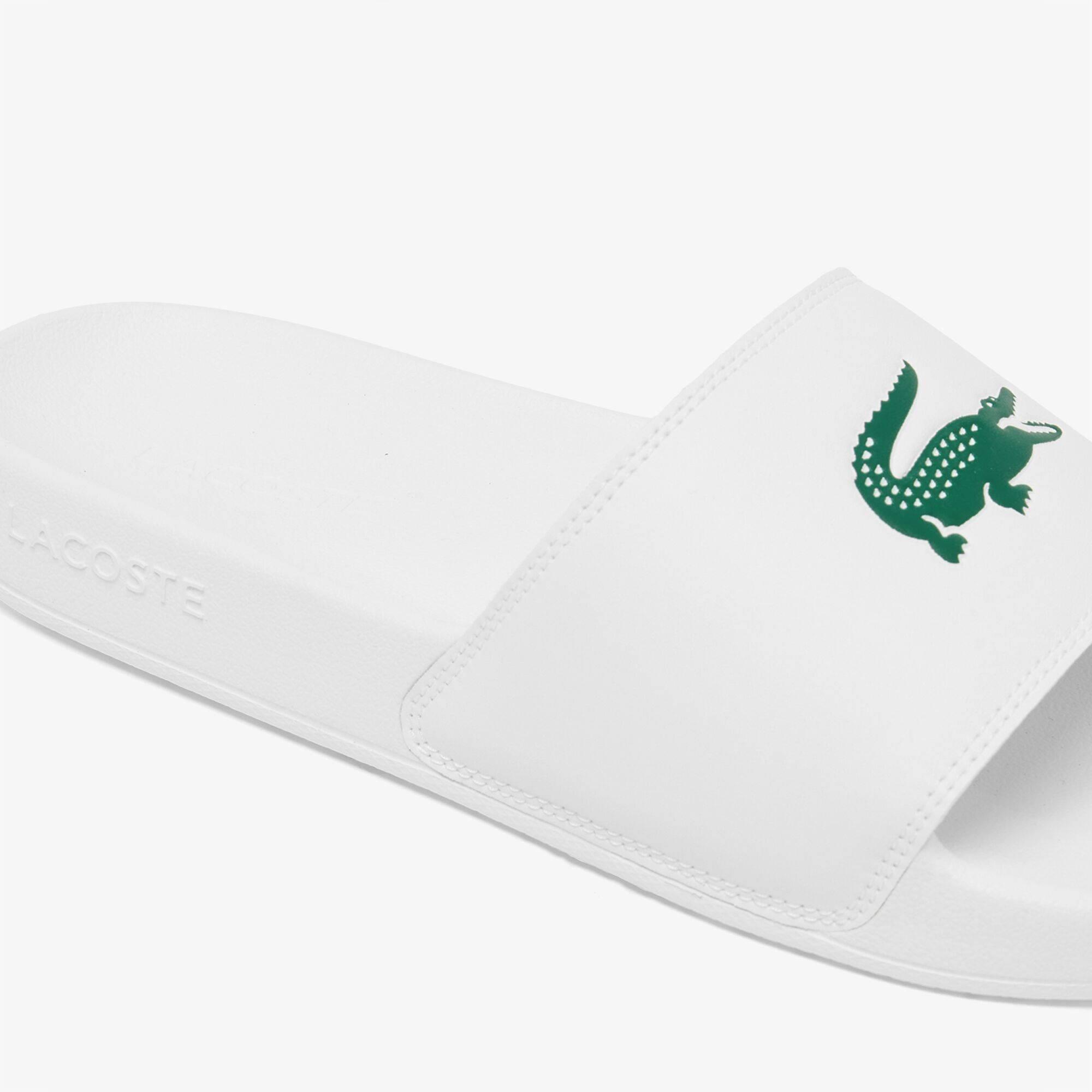 Blanco/Verde - Lacoste - Mens Serve Pool Slides - 6