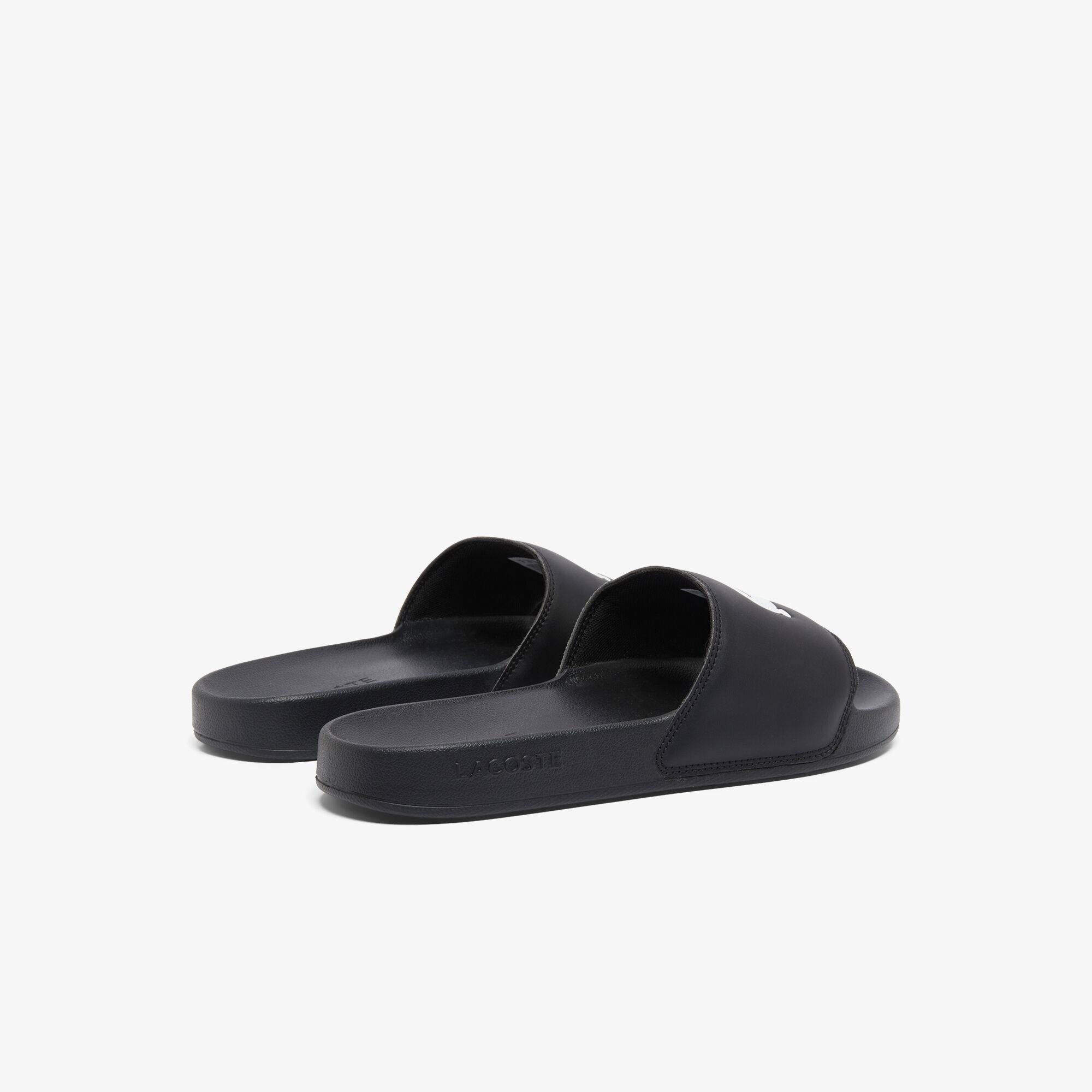 Black/White - Lacoste - Men's Serve Pool Slides - 4