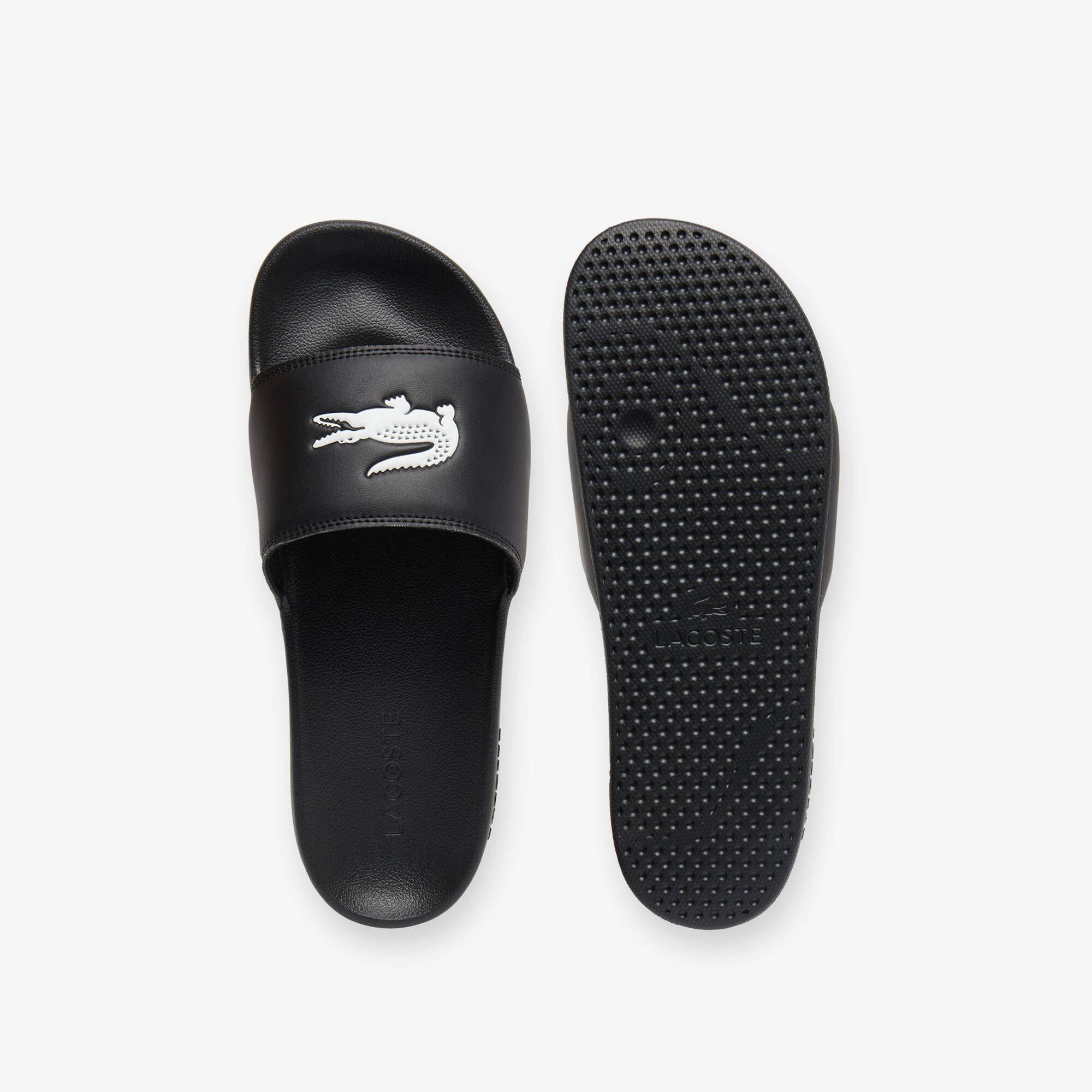 Black/White - Lacoste - Men's Serve Pool Slides - 5