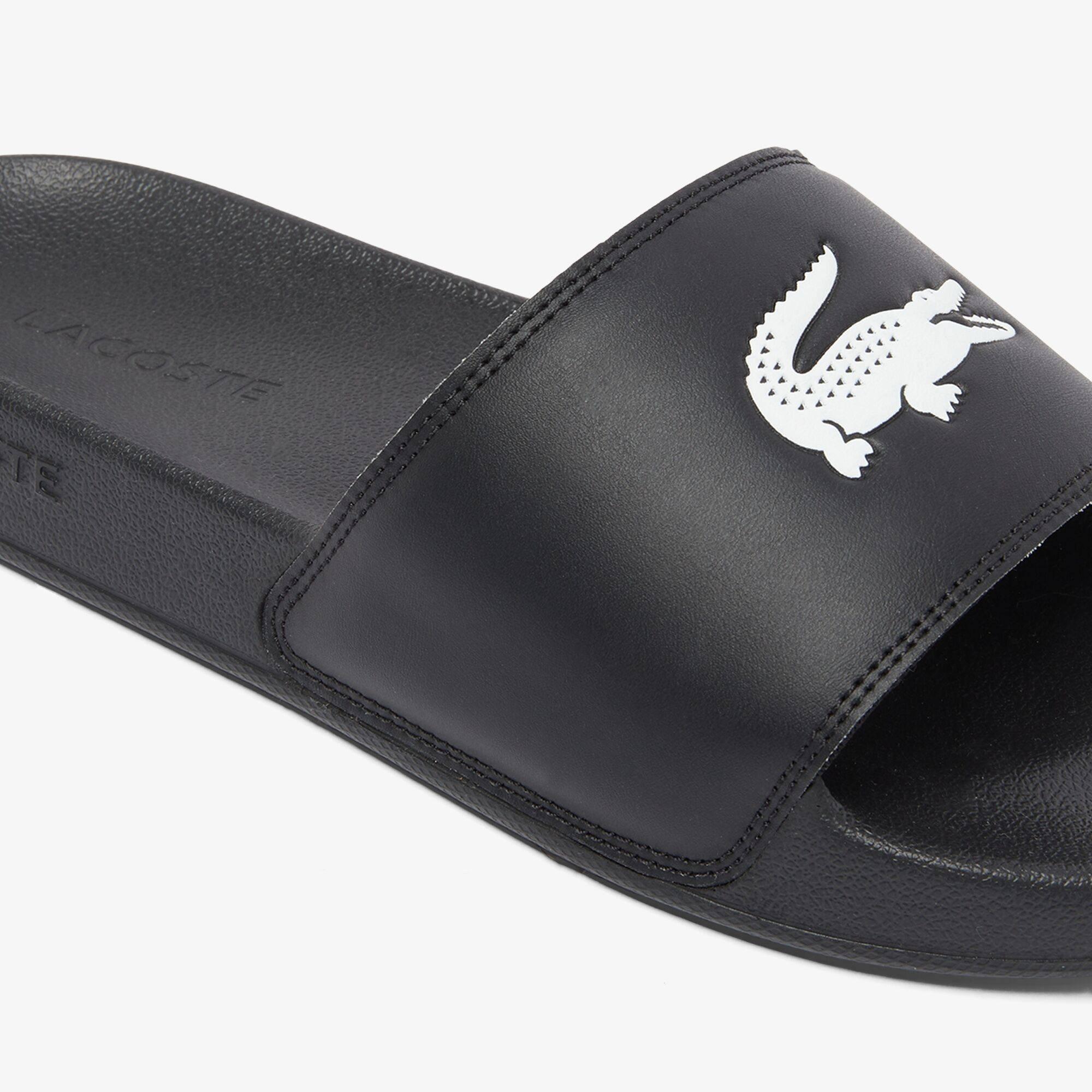 Black/White - Lacoste - Men's Serve Pool Slides - 6