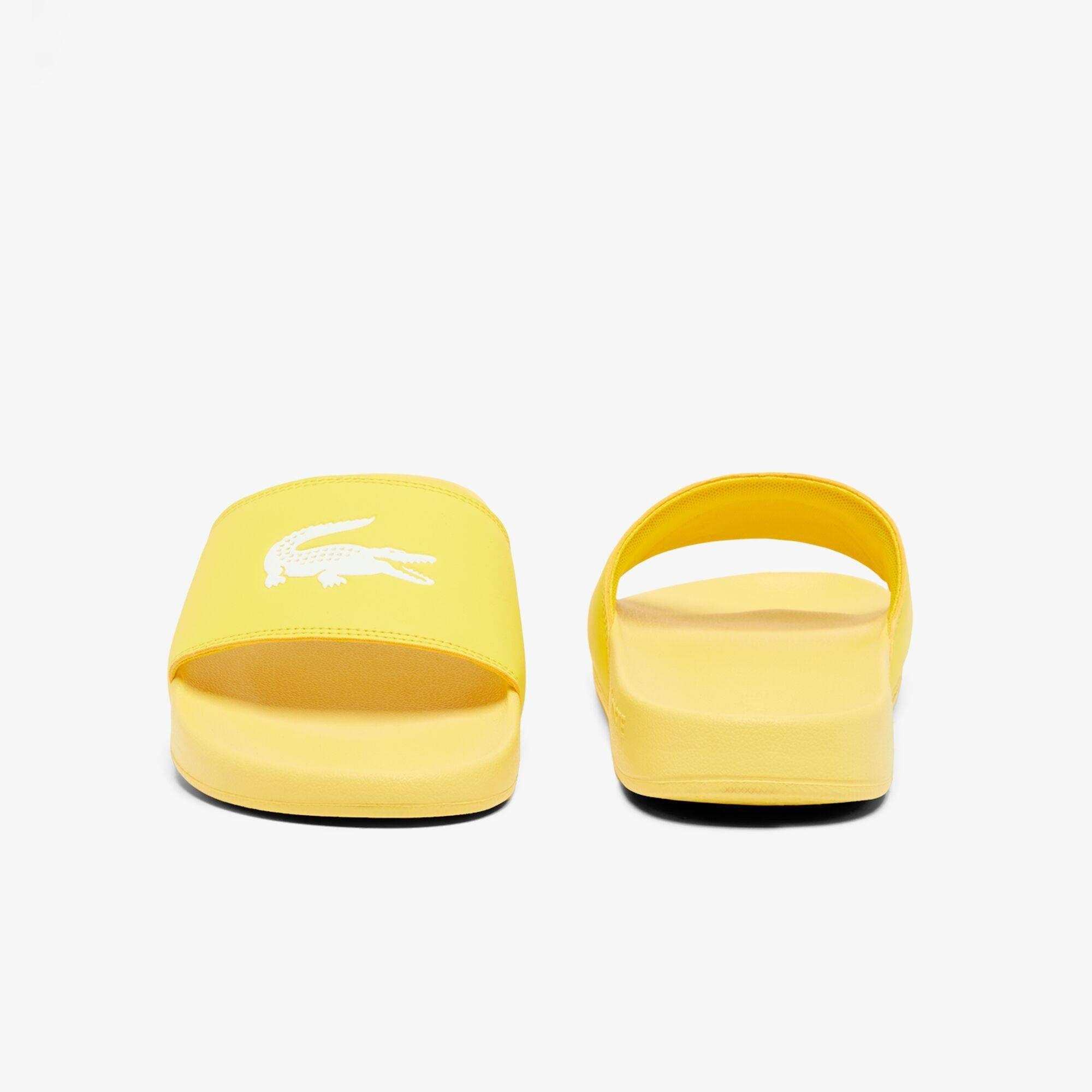 Yellow/White - Lacoste - Men's Serve Pool Slides - 2