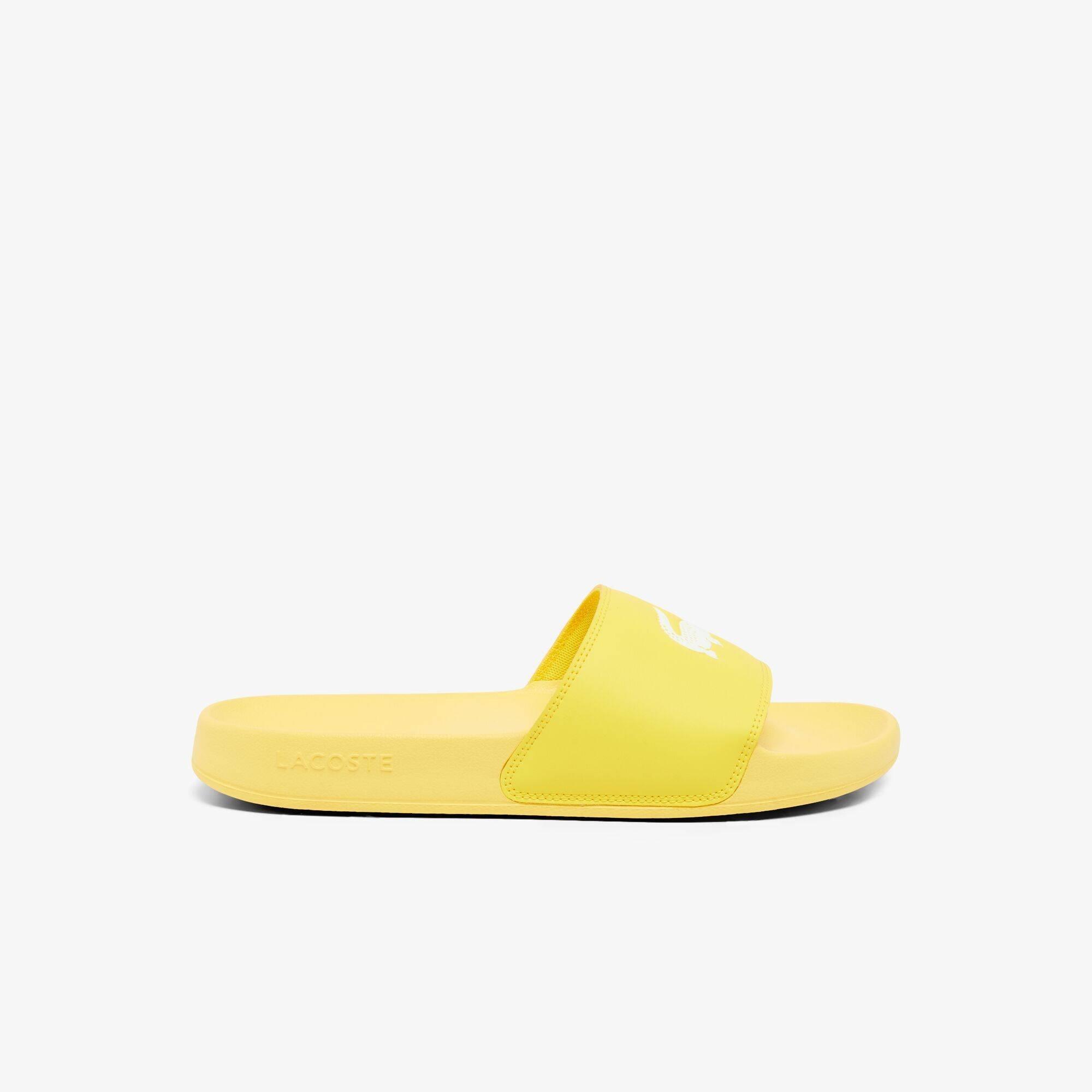 Yellow/White - Lacoste - Men's Serve Pool Slides - 3