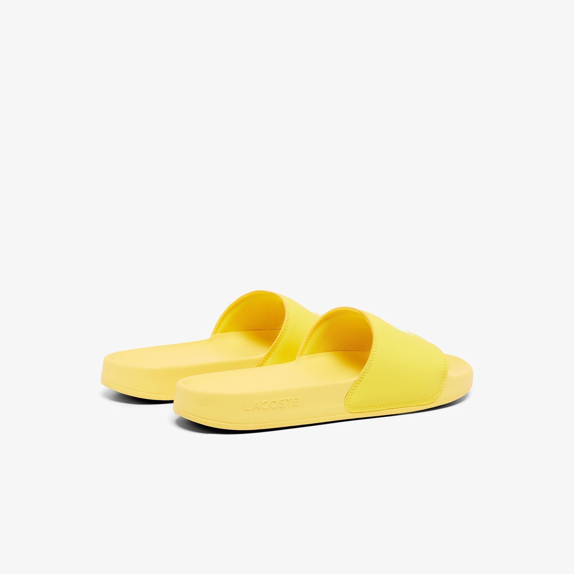 Yellow/White - Lacoste - Men's Serve Pool Slides - 4