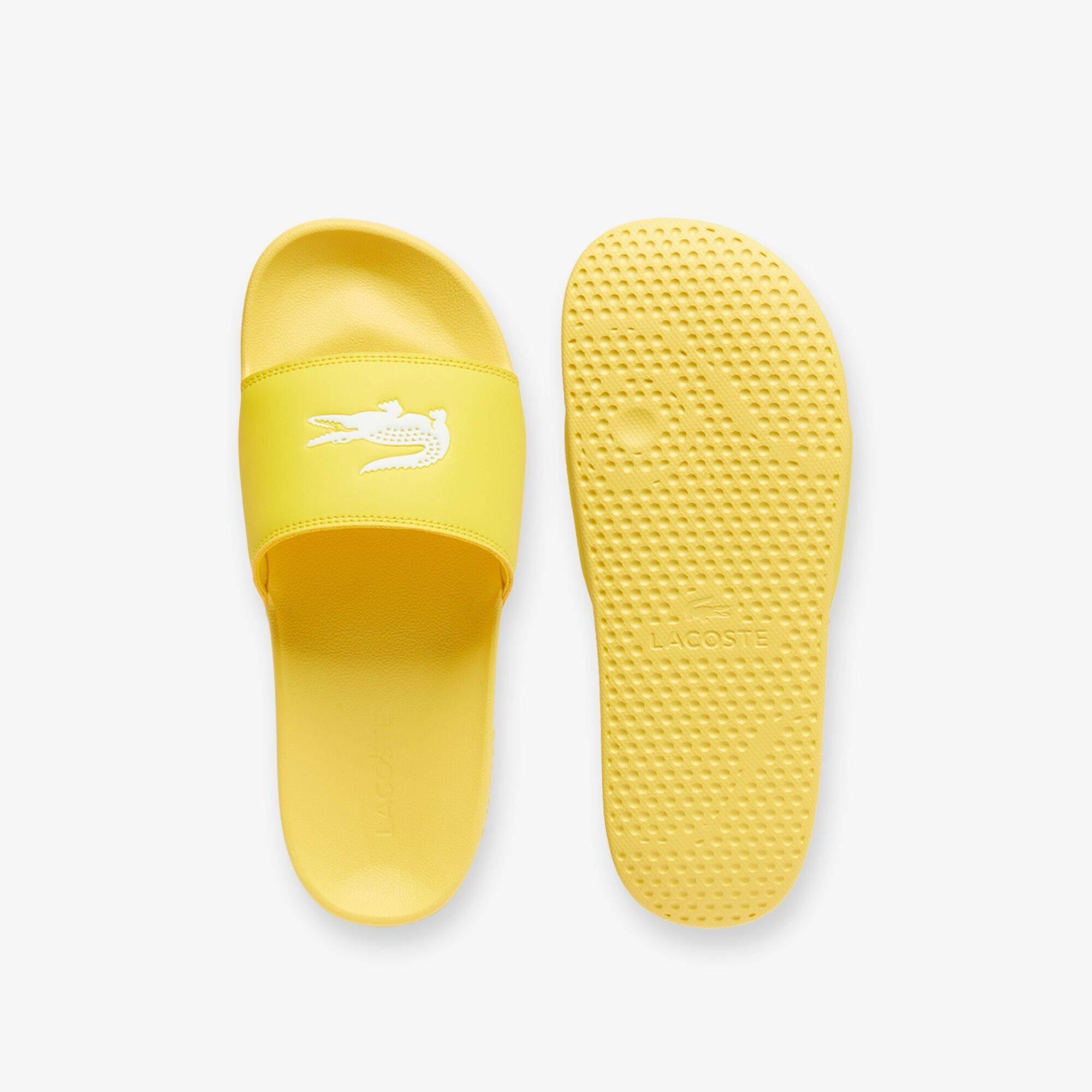 Yellow/White - Lacoste - Men's Serve Pool Slides - 5