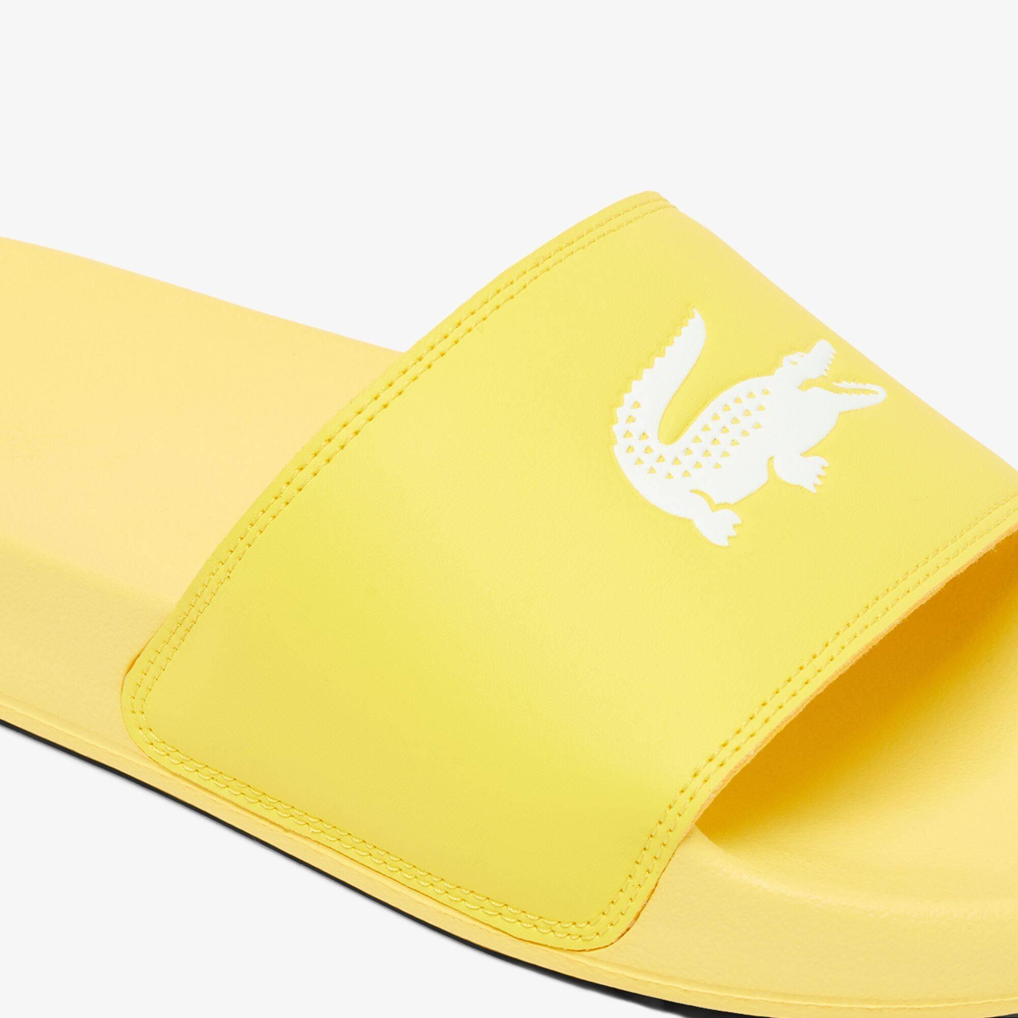 Yellow/White - Lacoste - Men's Serve Pool Slides - 6
