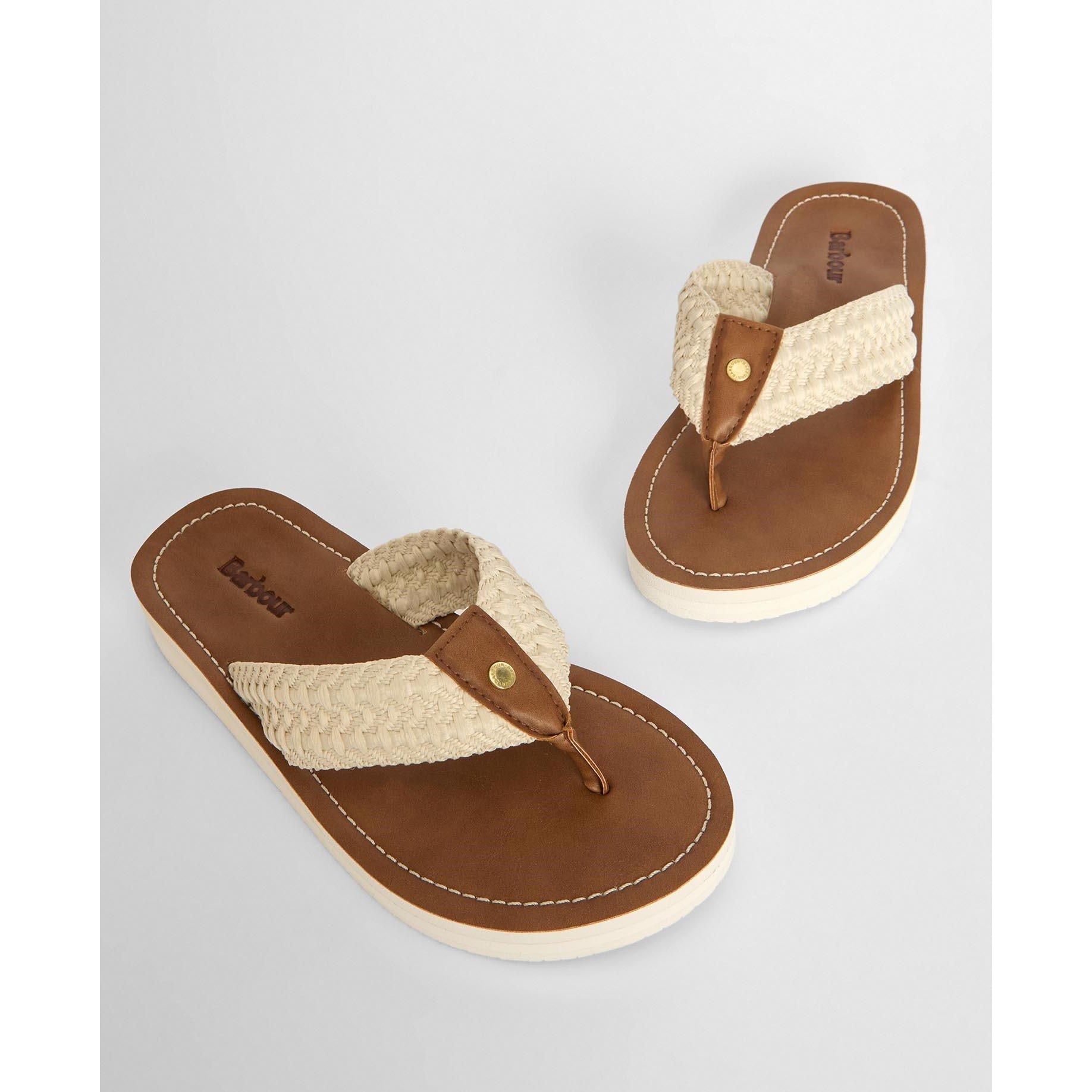 White - Barbour - Kelburn Sandals - 5