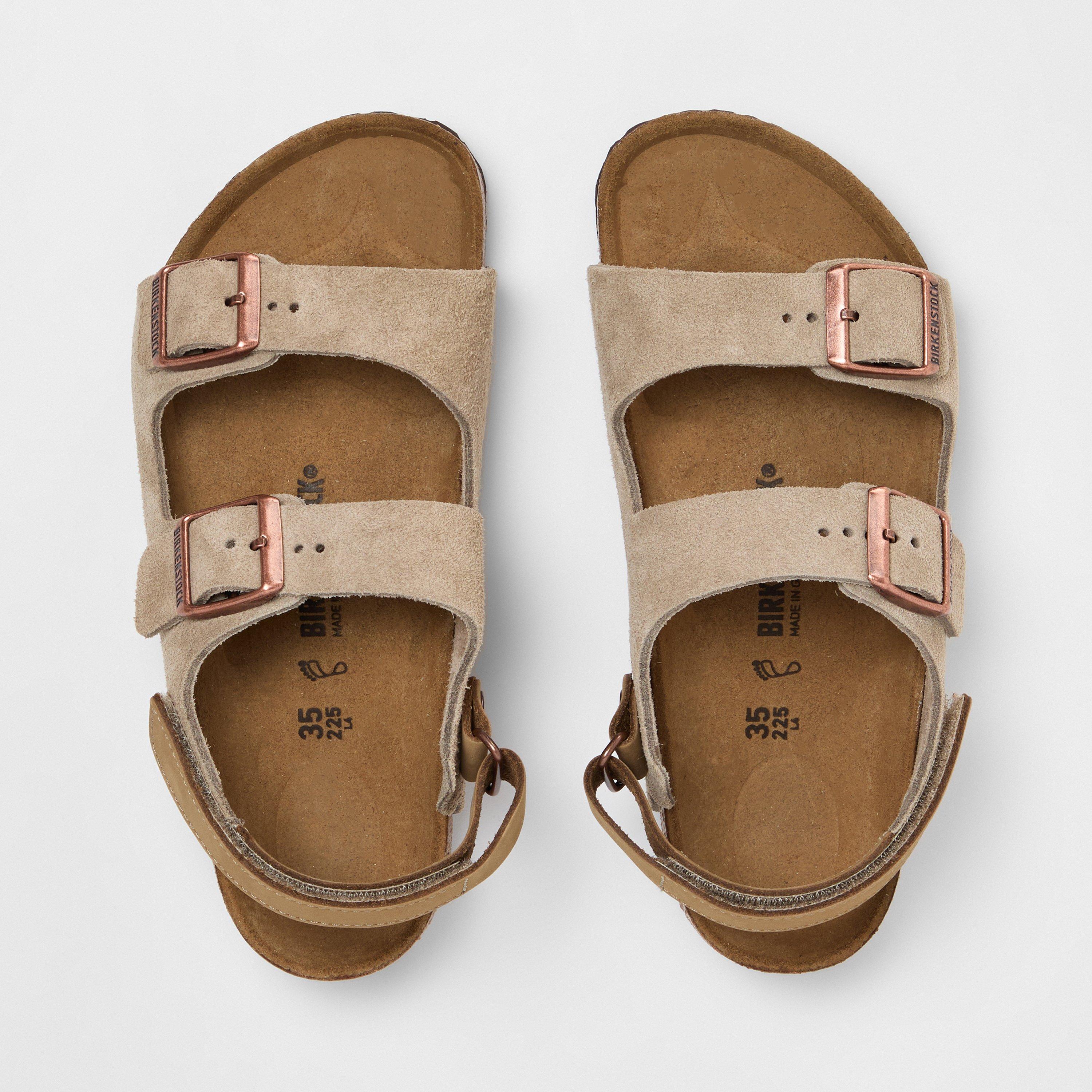 Taupe - Birkenstock - Kids' Milano Flat Sandals - 4