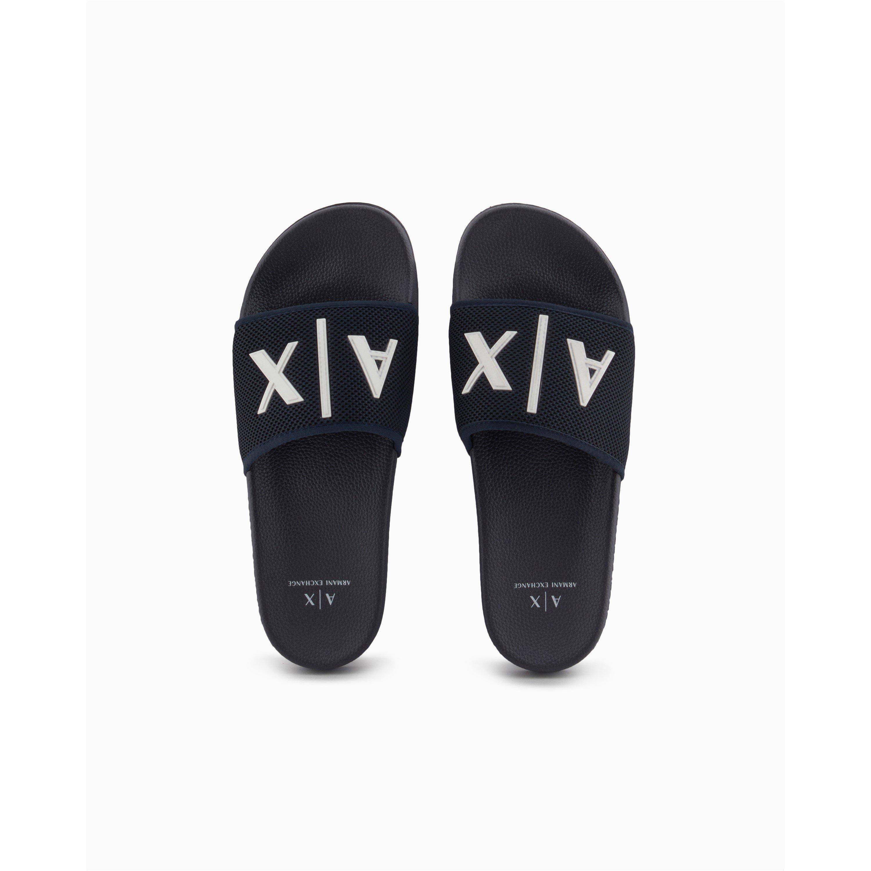 Navy U385 - Armani Exchange - Men's Pool Sliders - 6