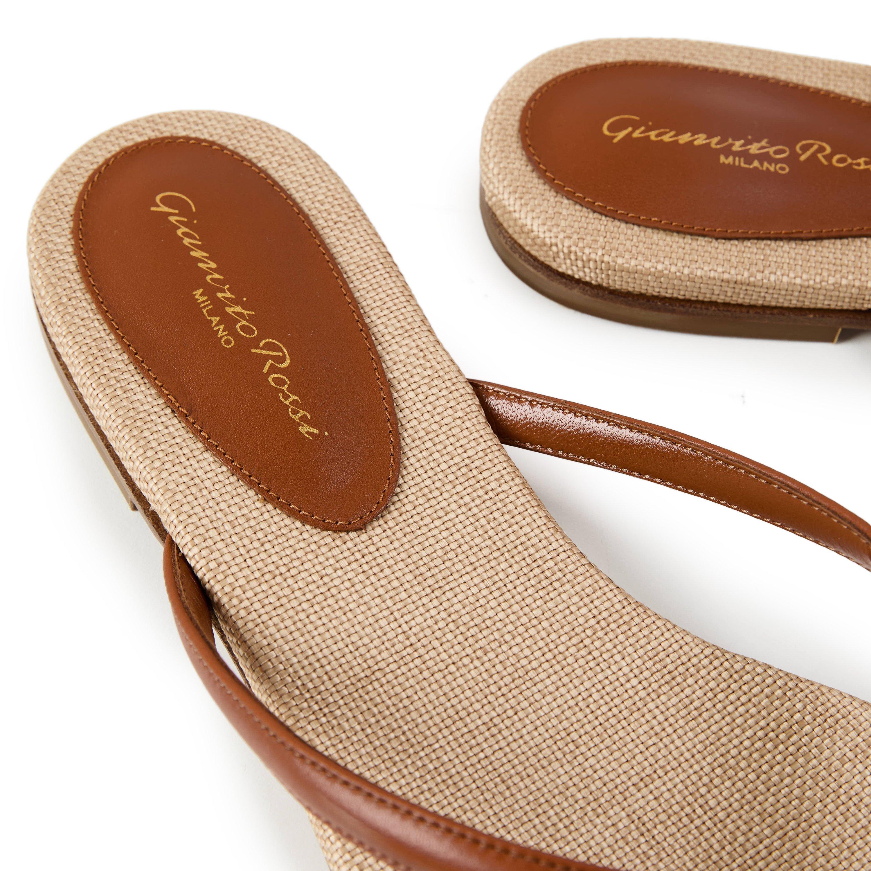 Sedona/Lino - Gianvito Rossi - Women's Calypso Flip Flops - 3