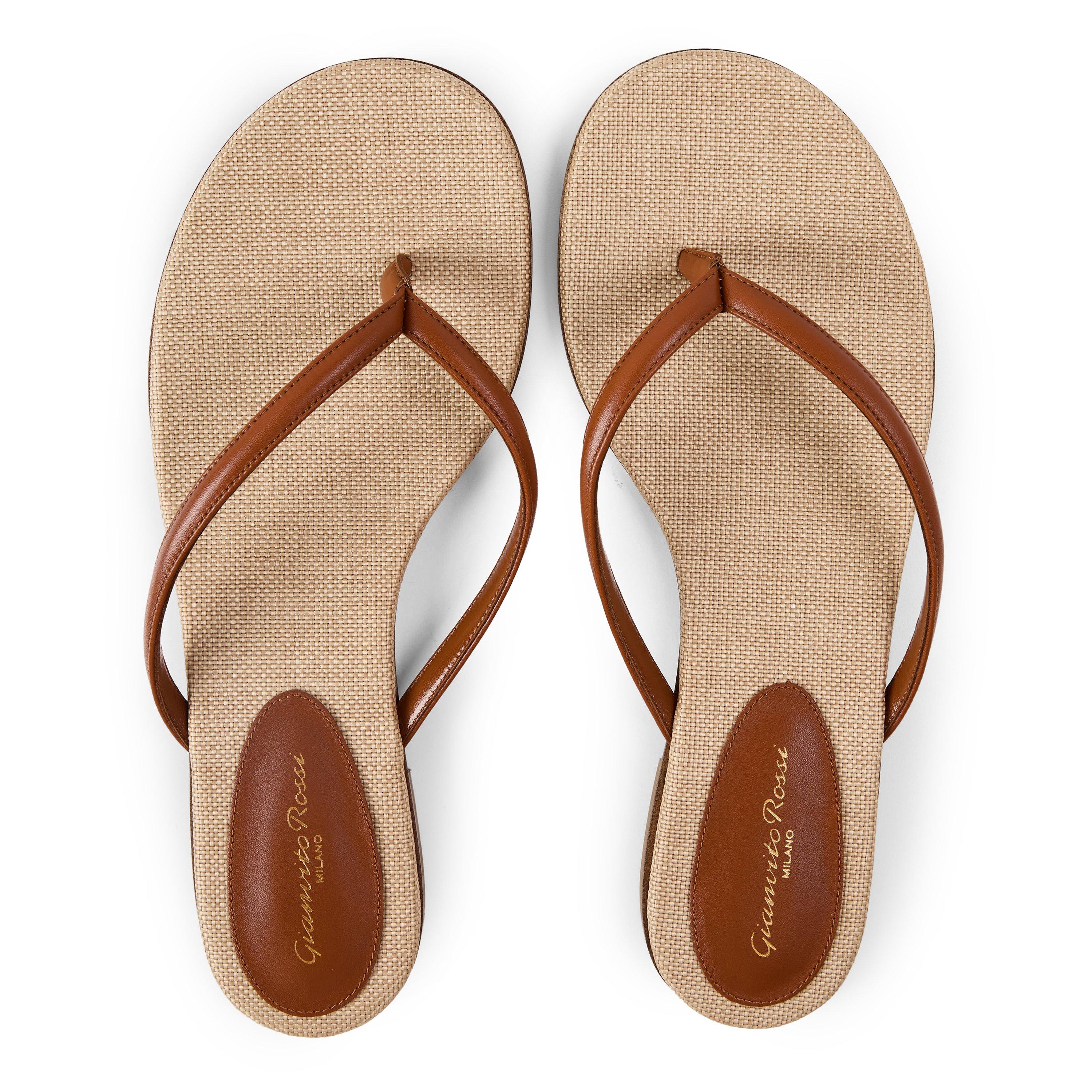 Sedona/Lino - Gianvito Rossi - Women's Calypso Flip Flops - 4