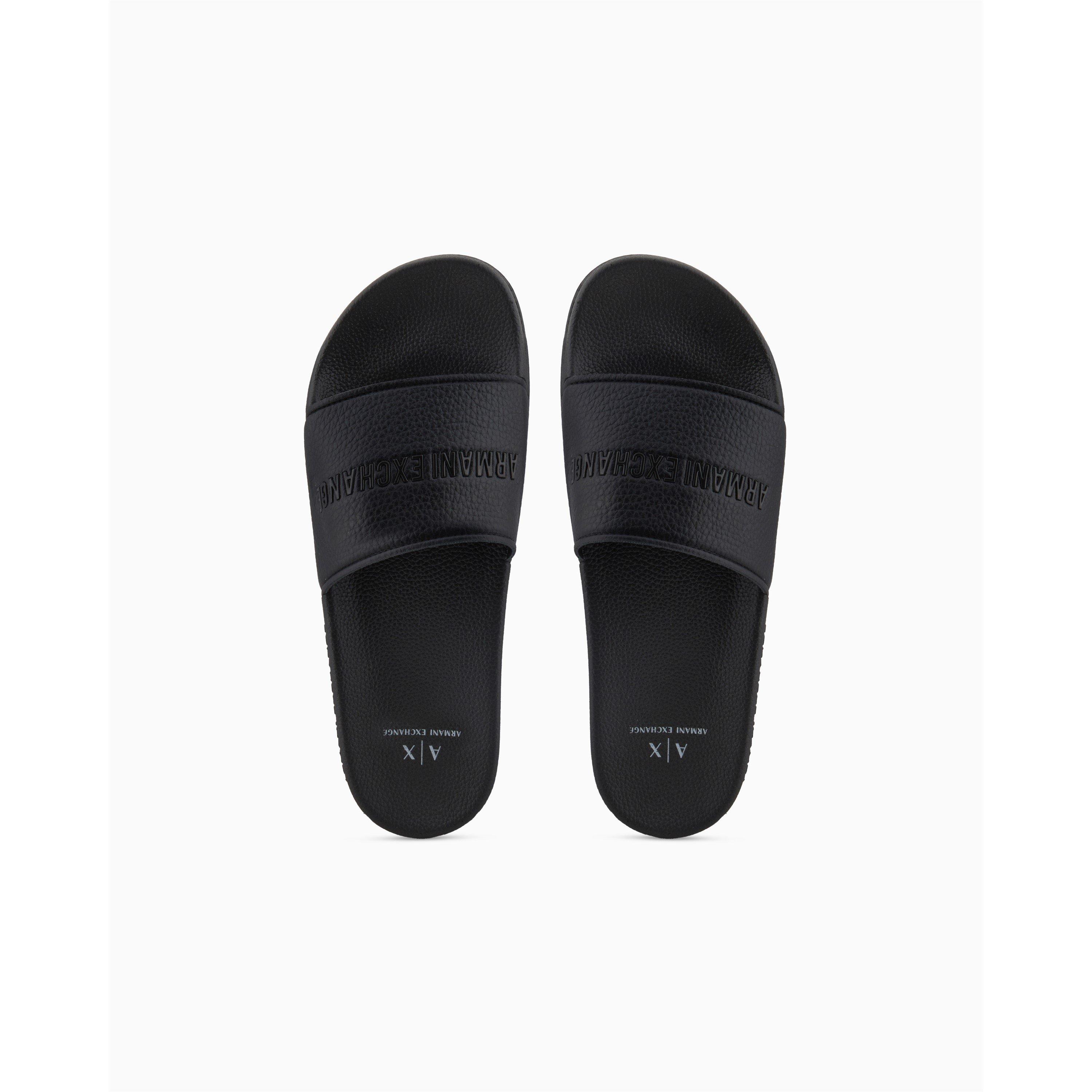 Black 00002 - Armani Exchange - Men's Pool Sliders - 5